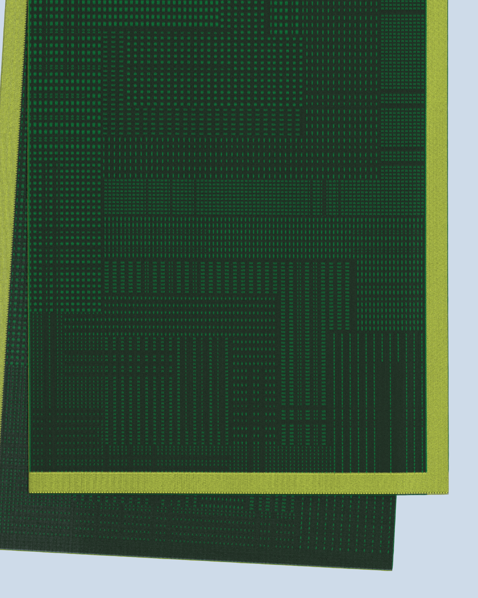 Borealis Scarf | Black Green-Green-Lime