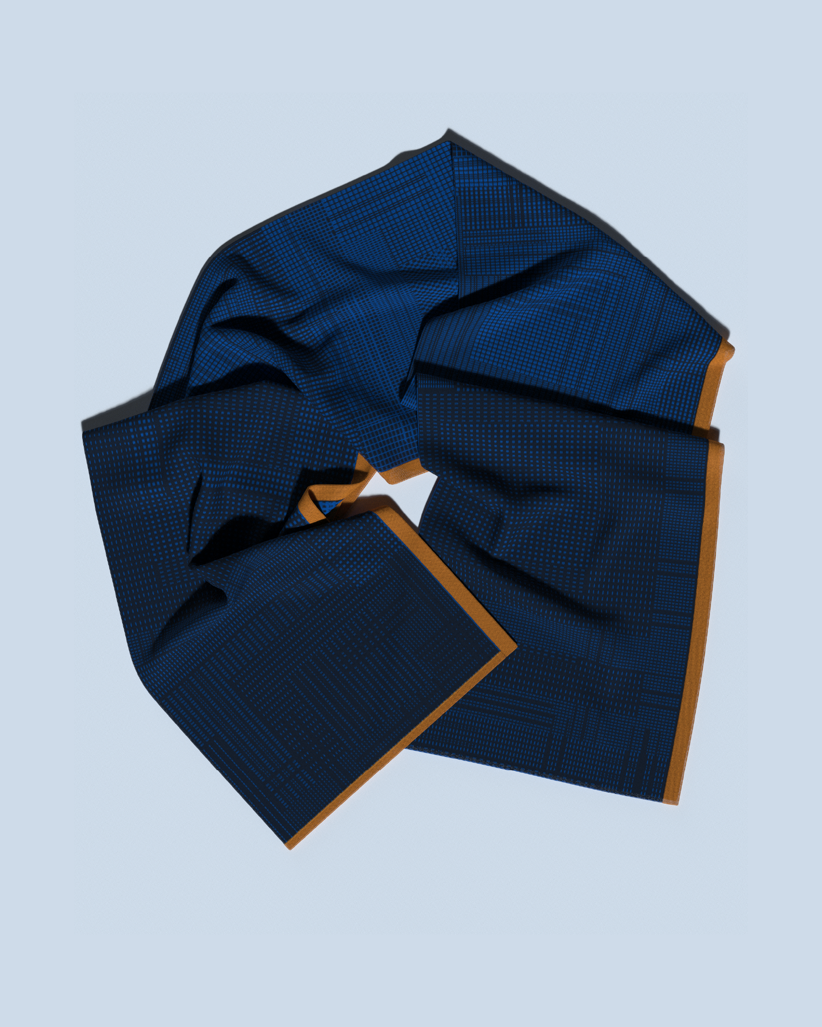 Borealis Scarf | Navy-Cobalt-Orange