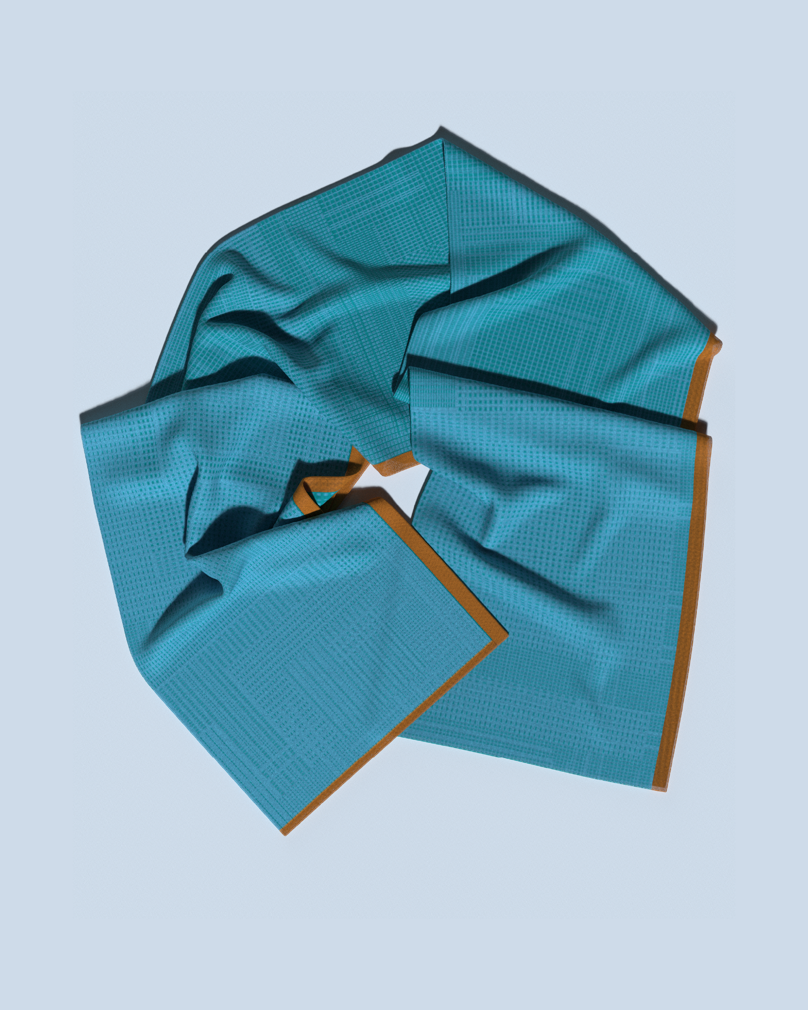 Borealis Scarf | Turquoise-Light Blue-Orange