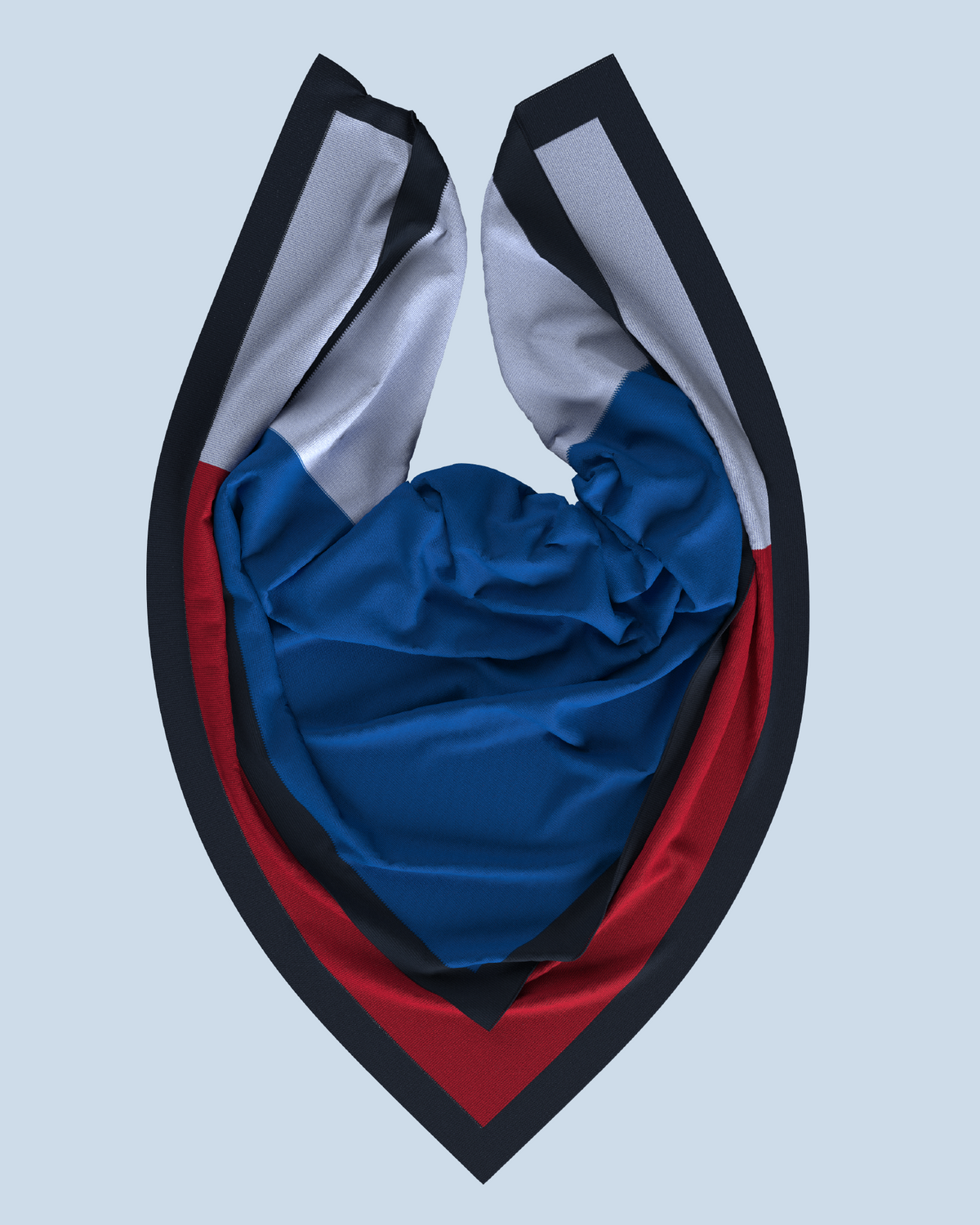 Square Scarf | Cobalt-Red-Sky Blue-Navy