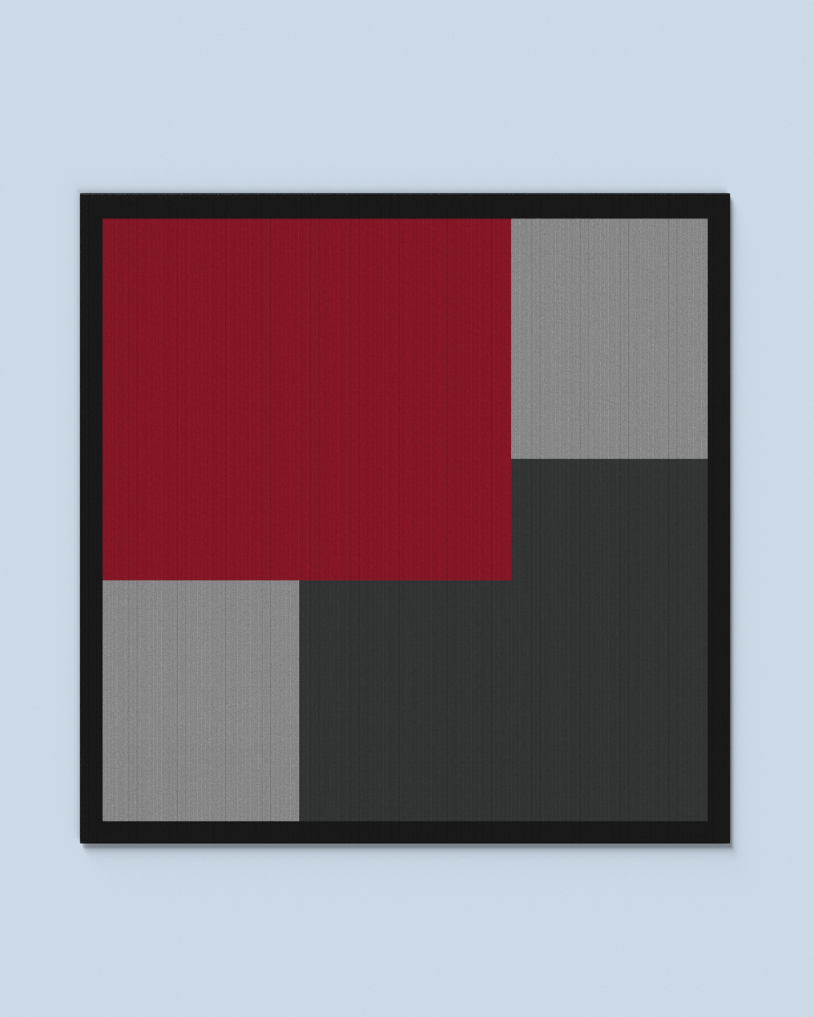 Square Scarf | Red-Antra-Grey-Black