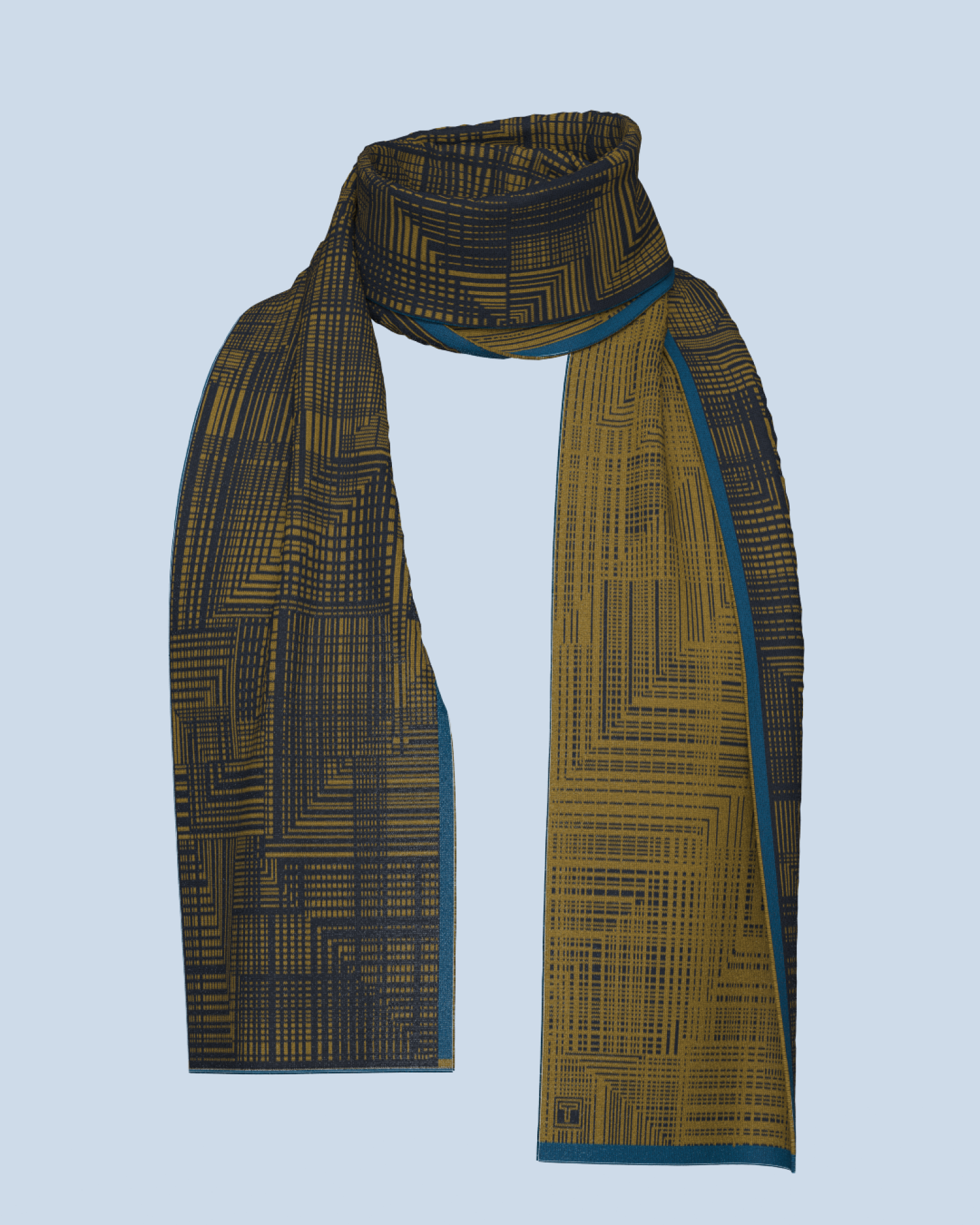 Beta Scarf | Curry-Navy-Dark Petrol