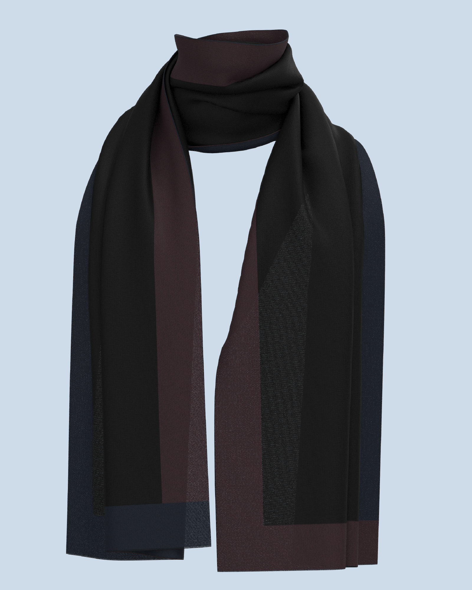 Nebula Scarf | Eggplant-Black-Navy
