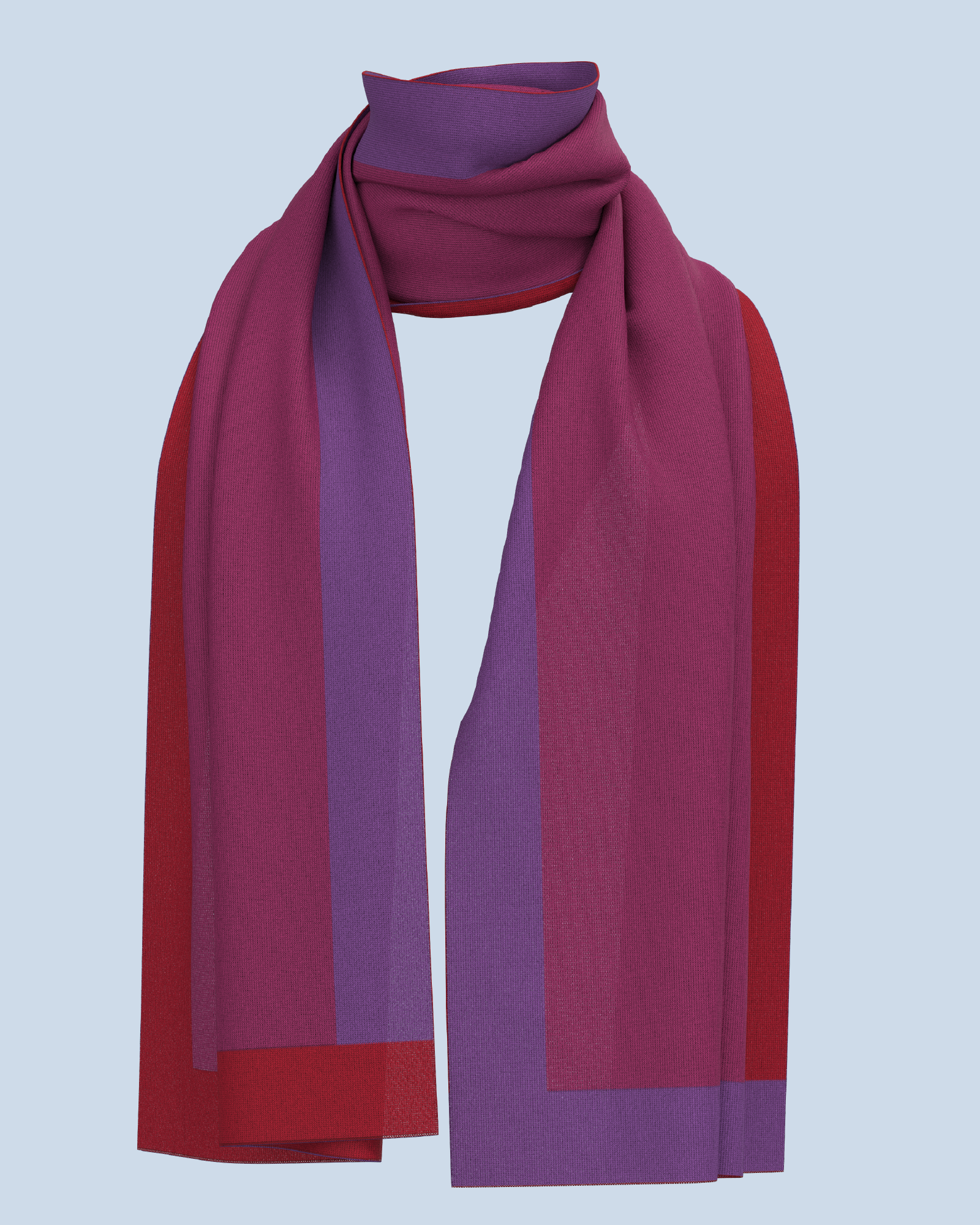 Nebula Scarf | Violet-Cyclaam-Red