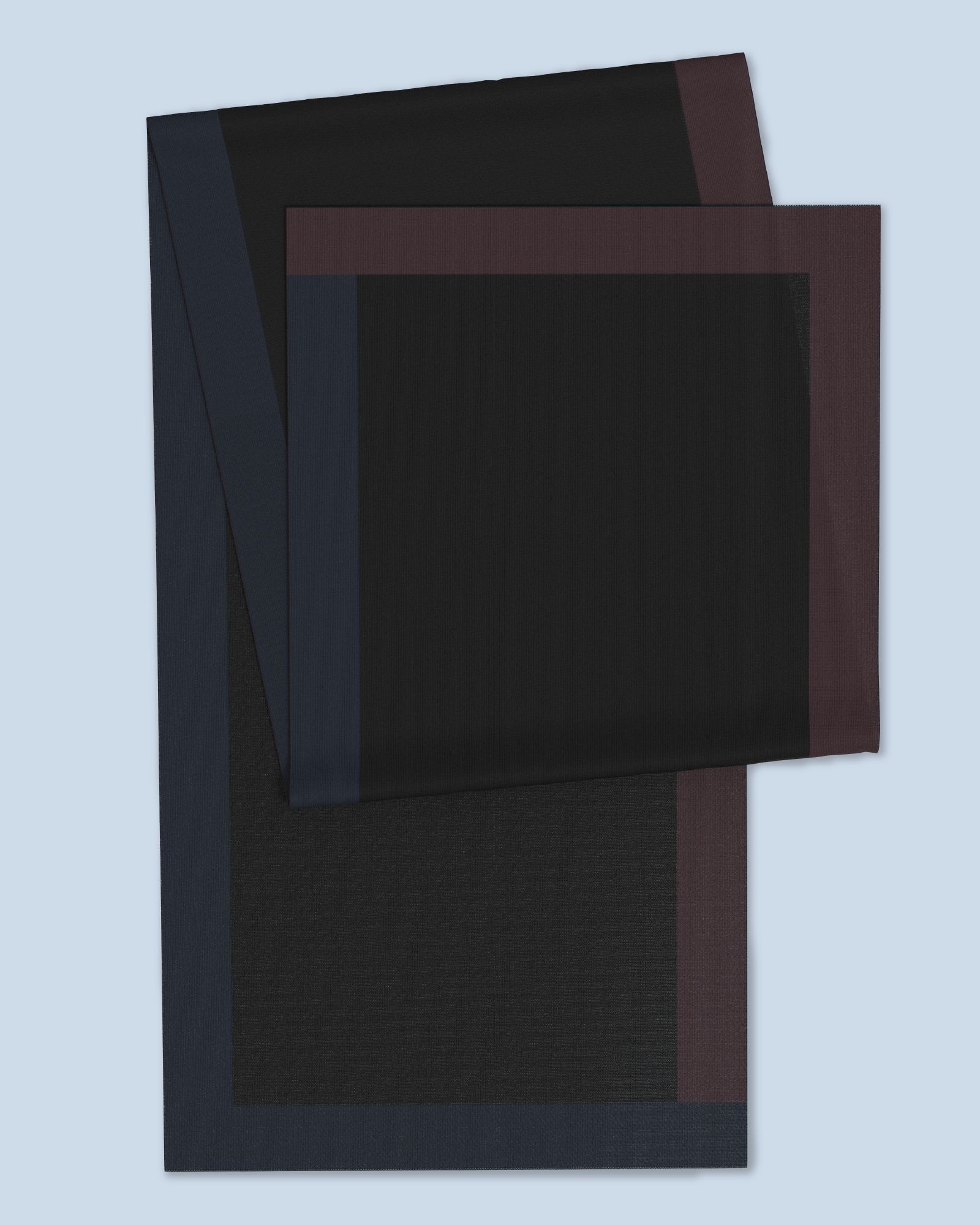 Nebula Scarf | Eggplant-Black-Navy