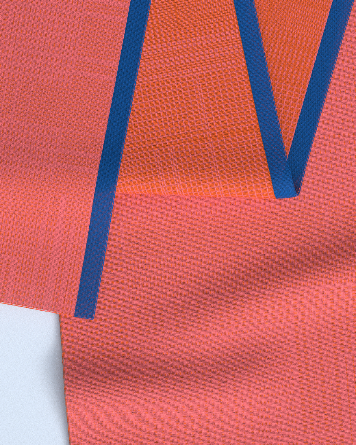 Borealis Scarf | Orange-Light Orange-Cobalt