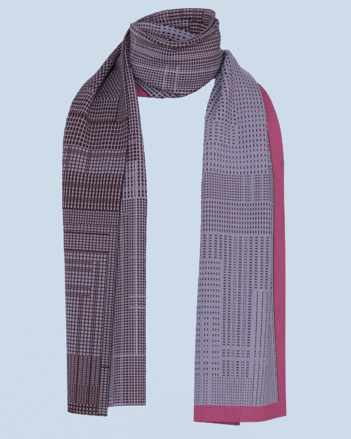 Borealis Scarf | Burgundy-Lilac-Pink