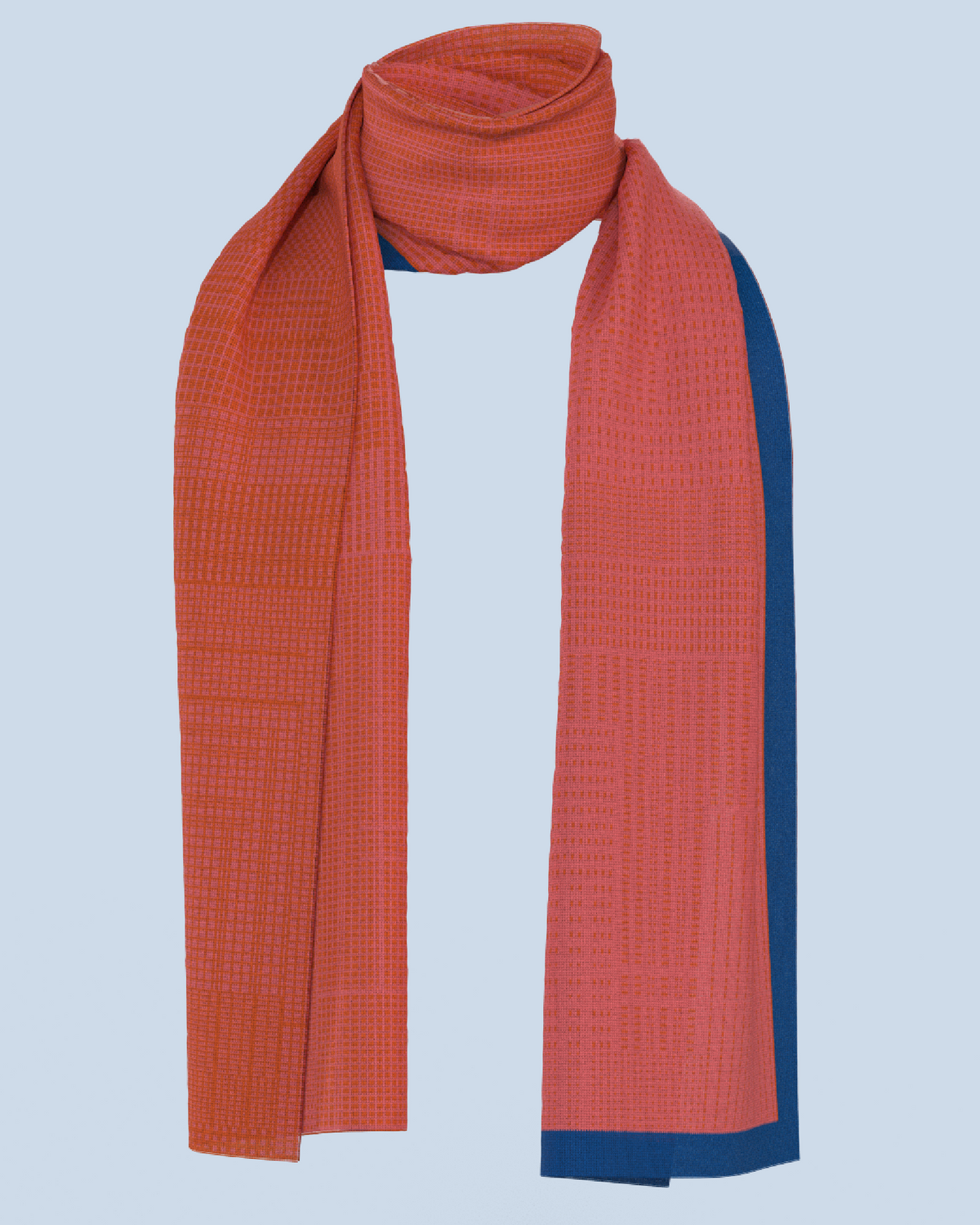Borealis Scarf | Orange-Light Orange-Cobalt