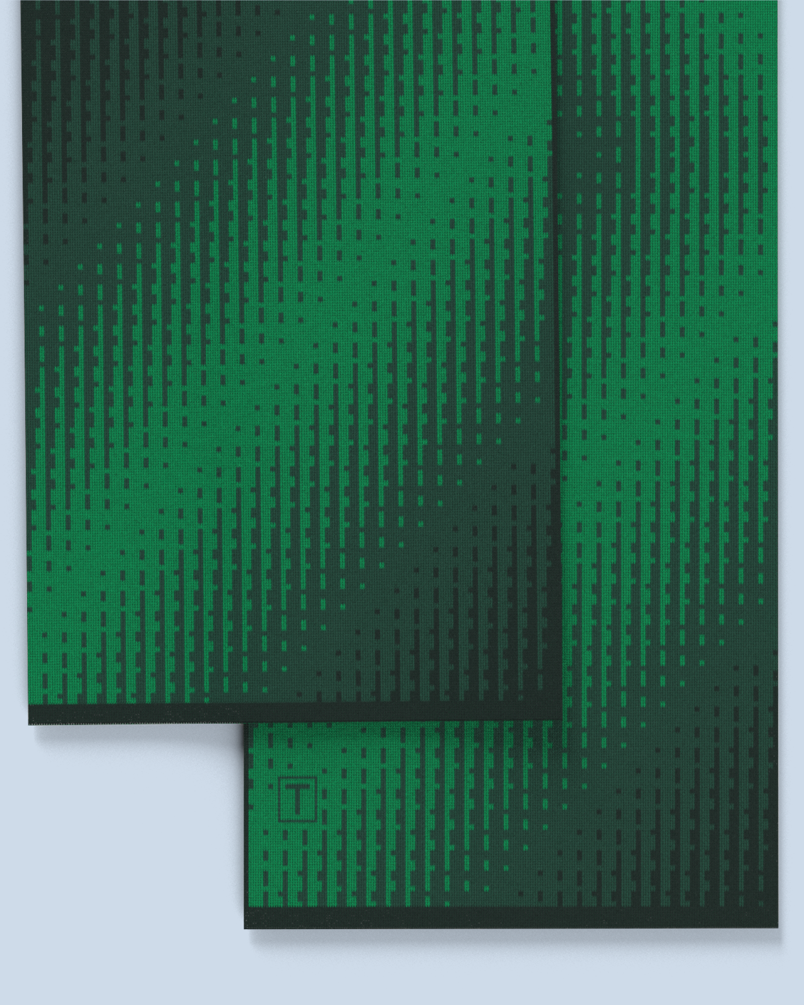 Lumina Scarf | Green-Dark Green-Black Green