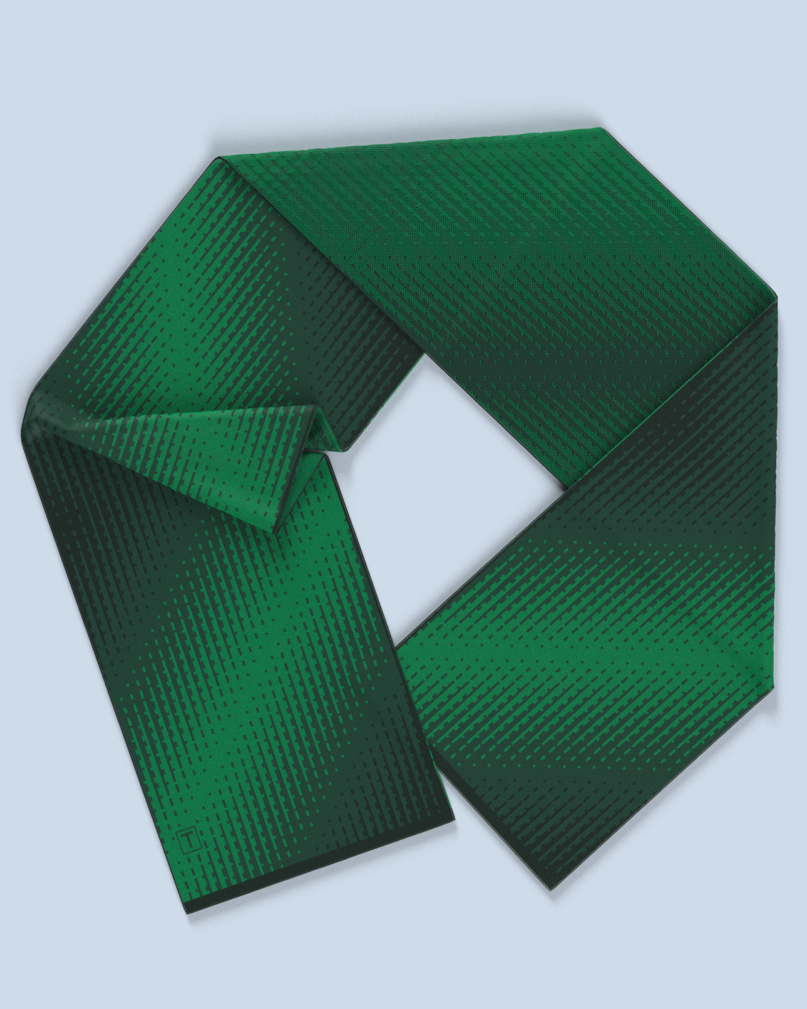 Lumina Scarf | Green-Dark Green-Black Green