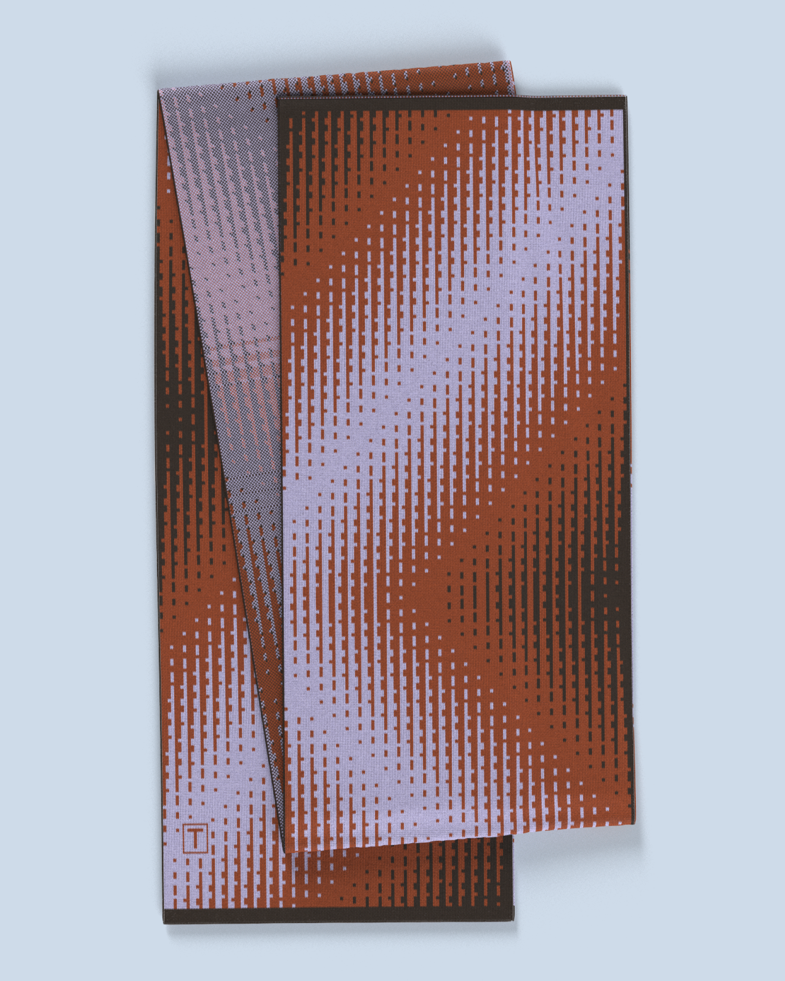 Lumina Scarf | Lilac-Rust-Dark Brown