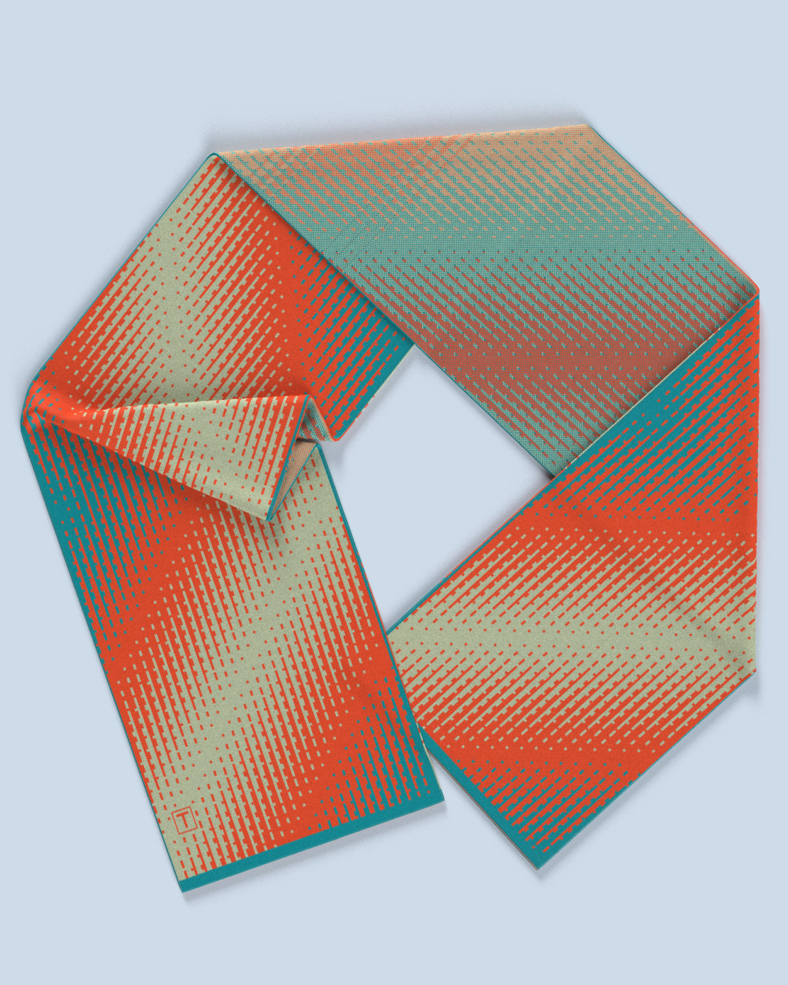 Lumina Scarf | Mint-Orange-Turquoise