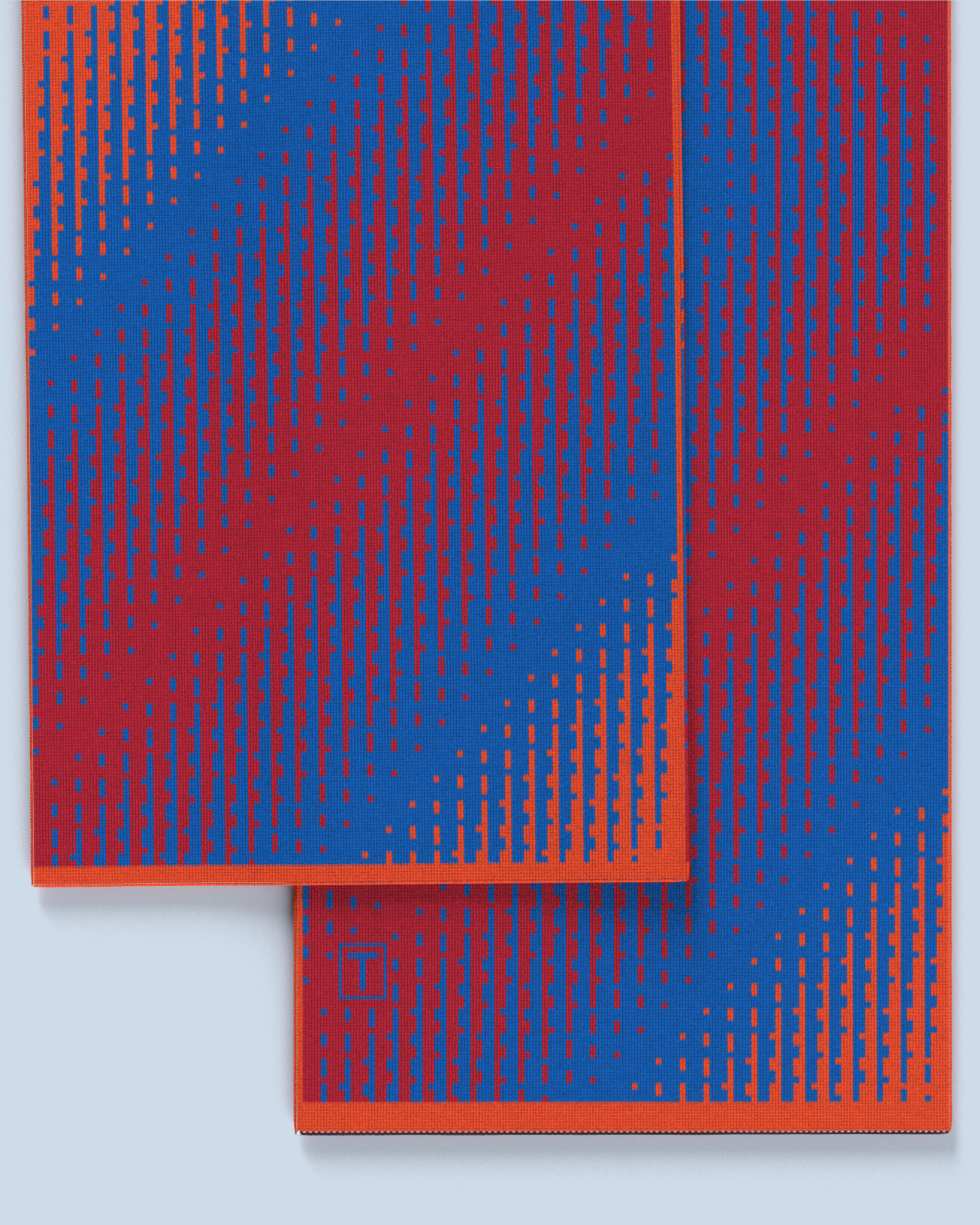 Lumina Scarf | Red-Cobalt-Orange