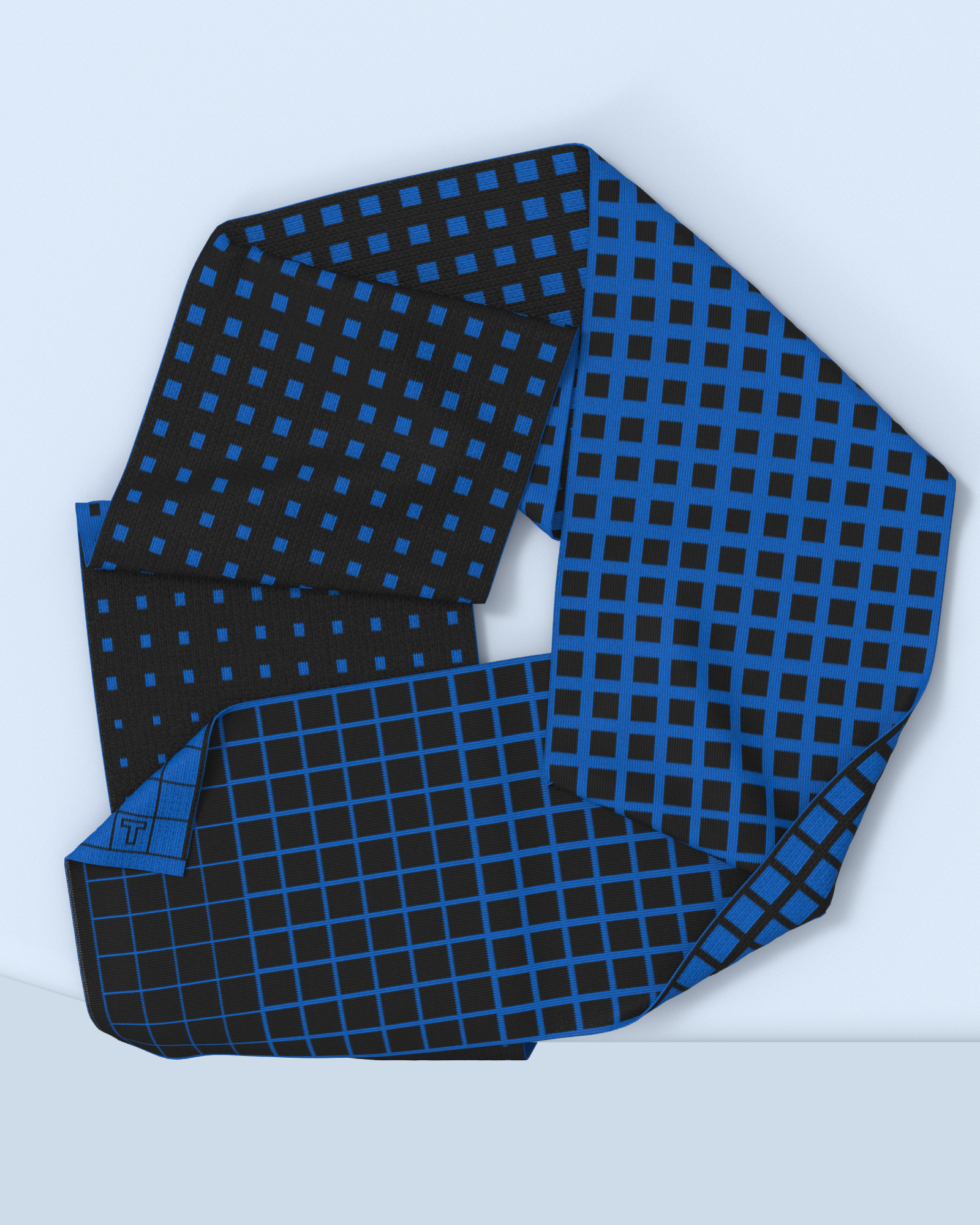 Paradigma Scarf | Black-Cobalt