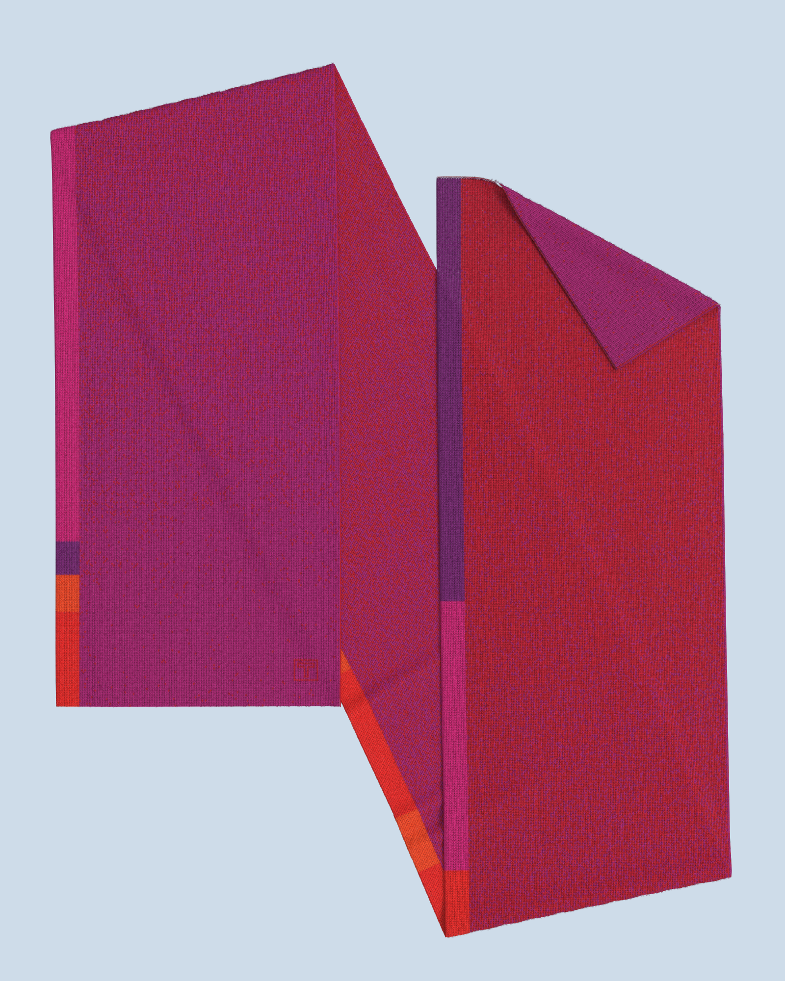 Signal Scarf | Red-Cyclaam-Dark Orange-Orange-Violet-Pink