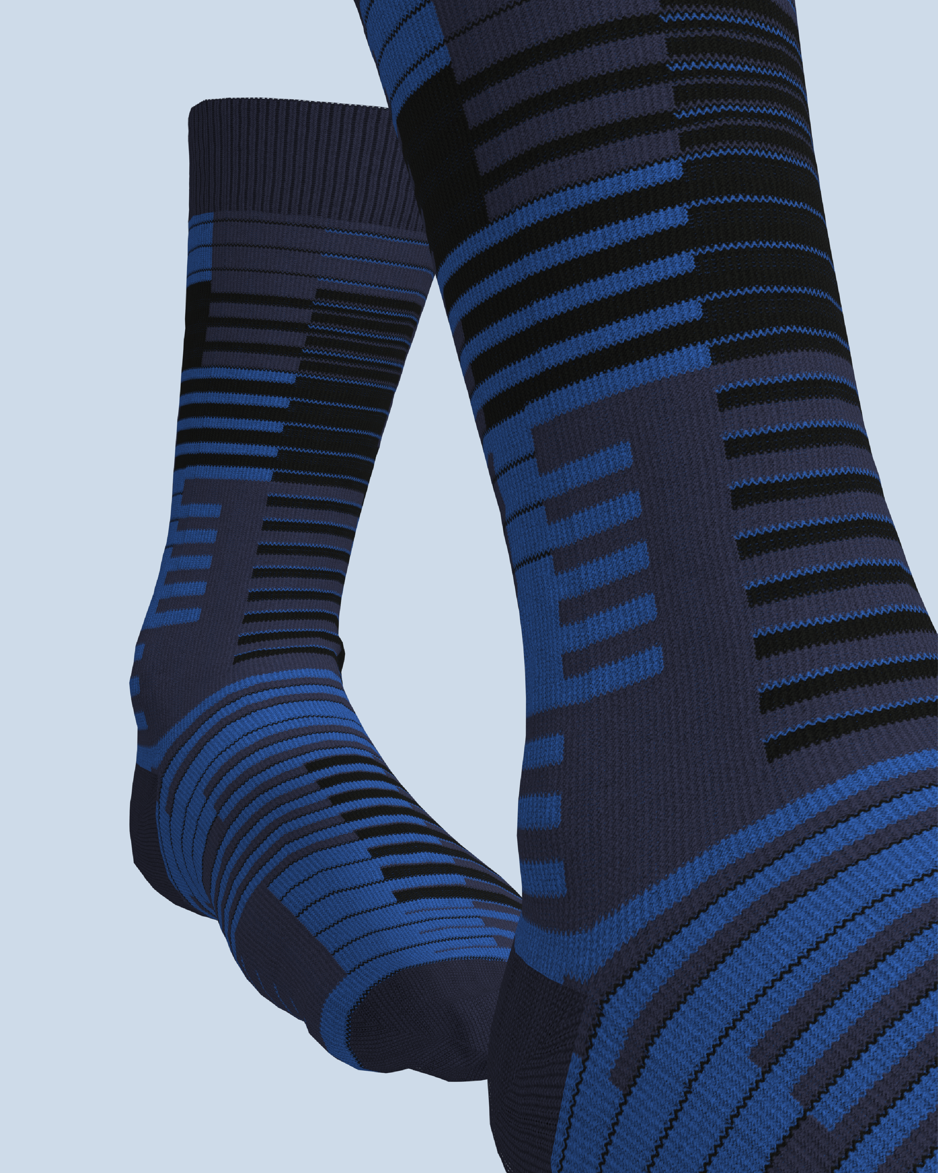 Parallel Socks | Navy-Black-Cobalt