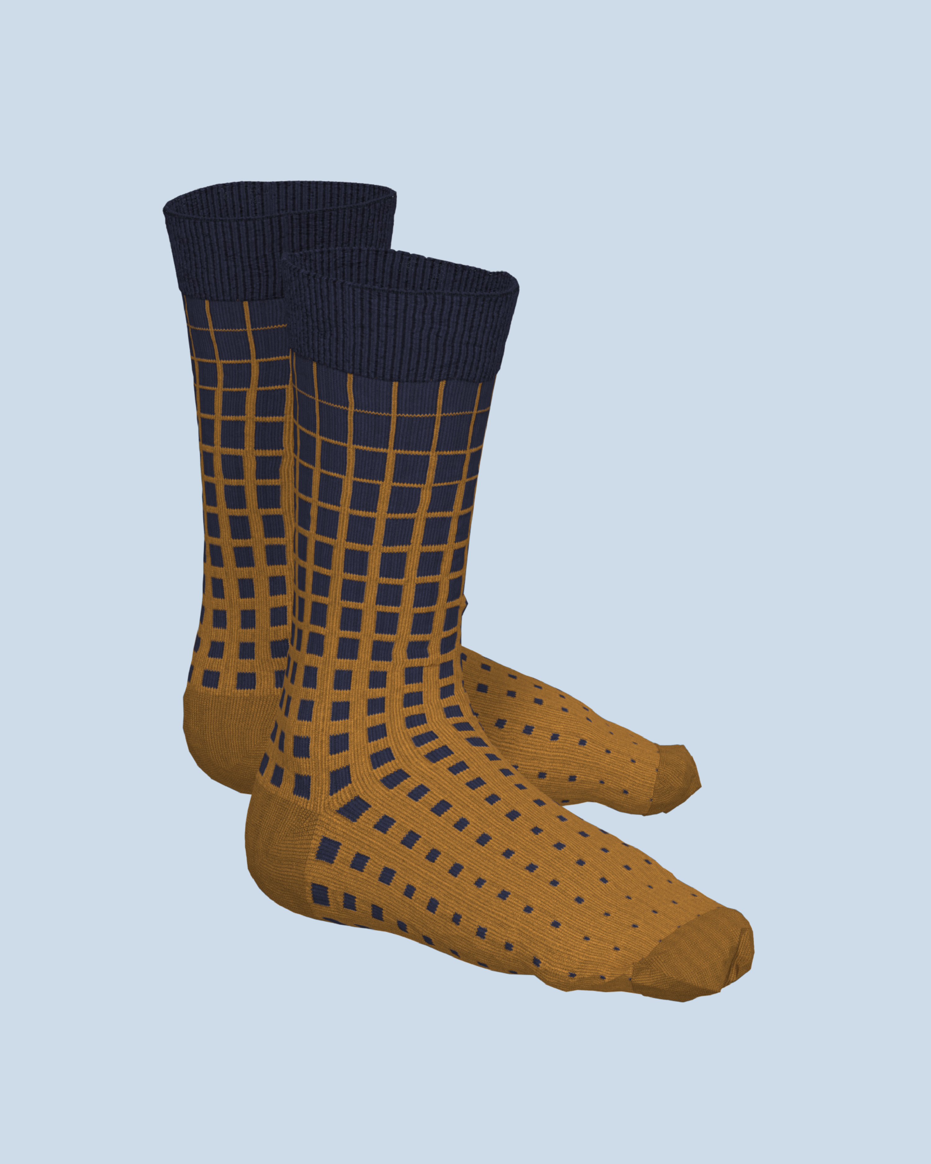 Paradigma Socks | Navy-Curry