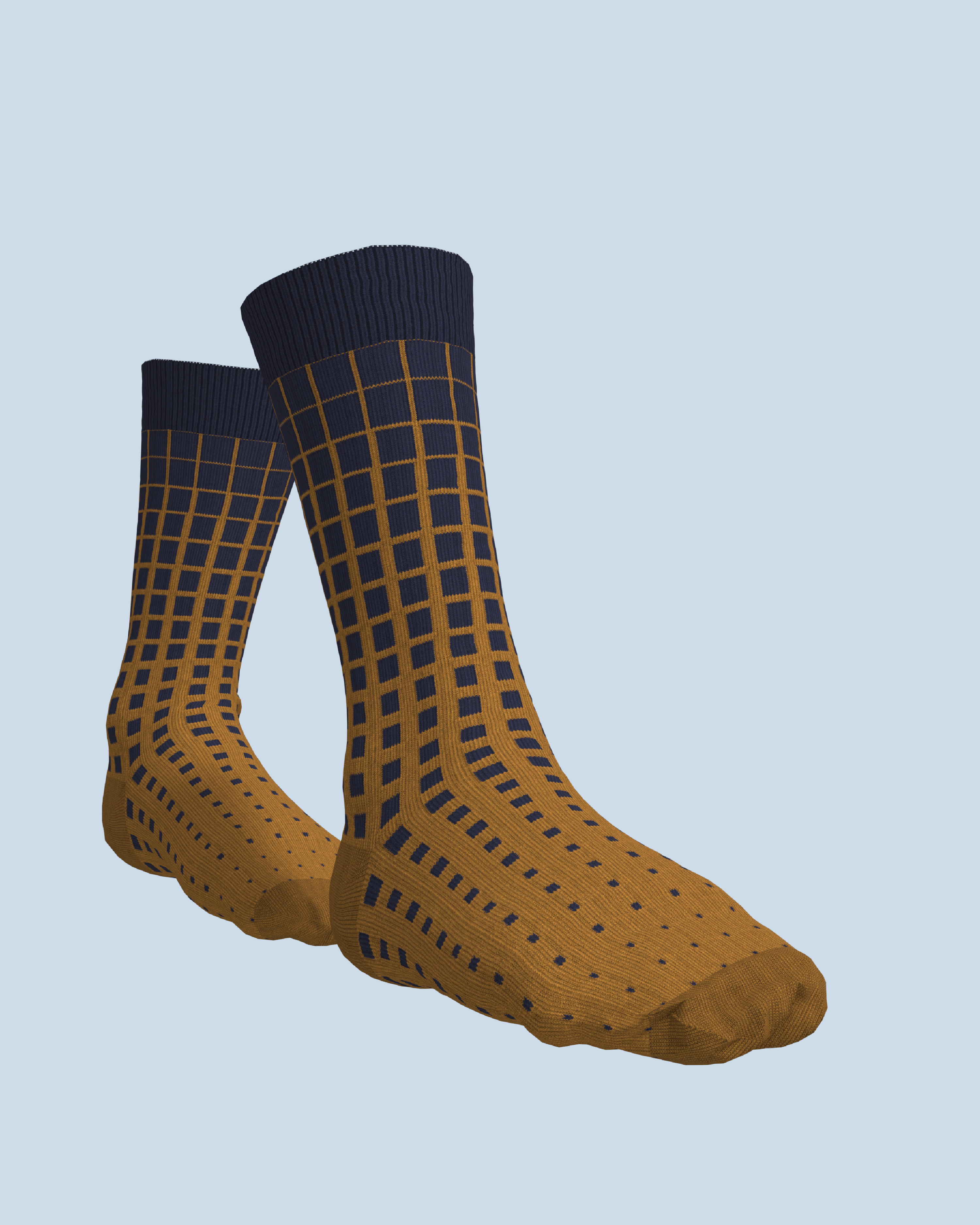 Paradigma Socks | Navy-Curry