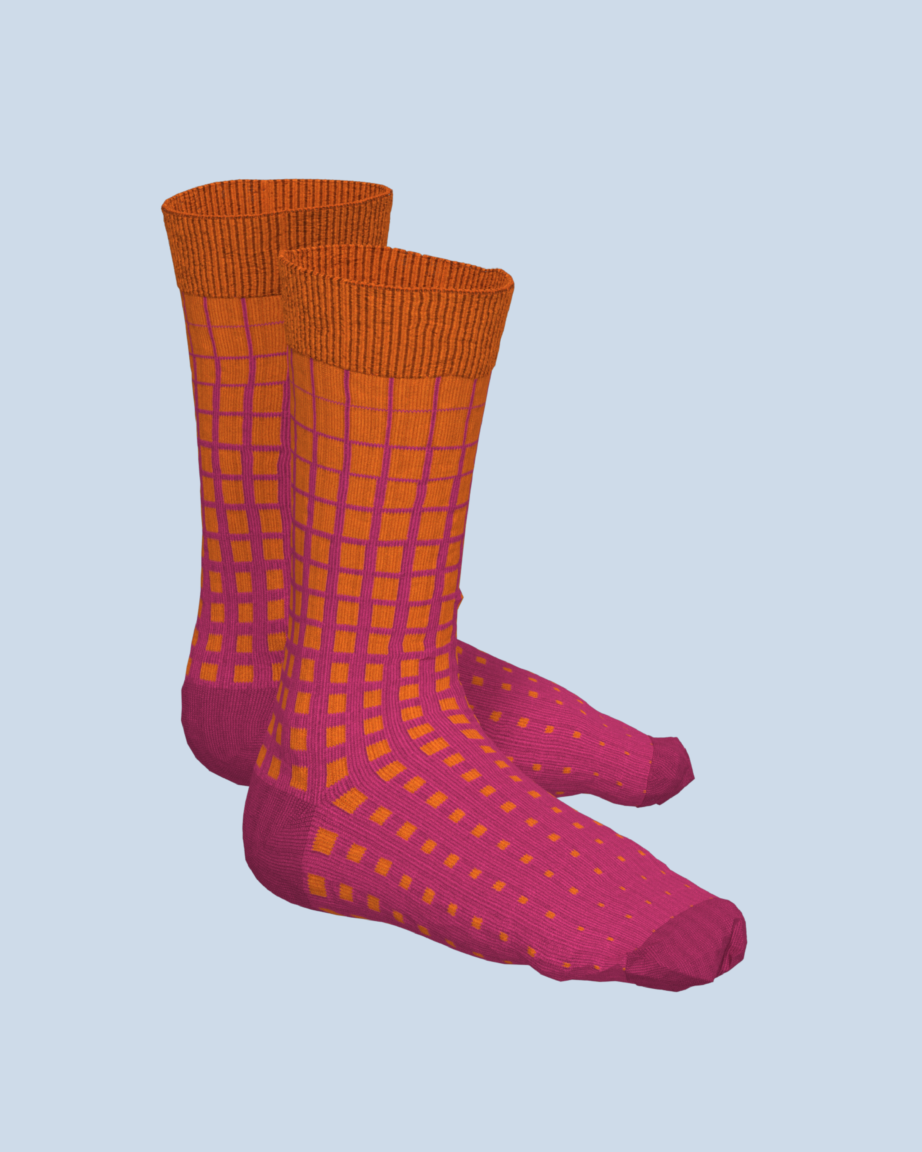 Paradigma Socks | Orange-Pink