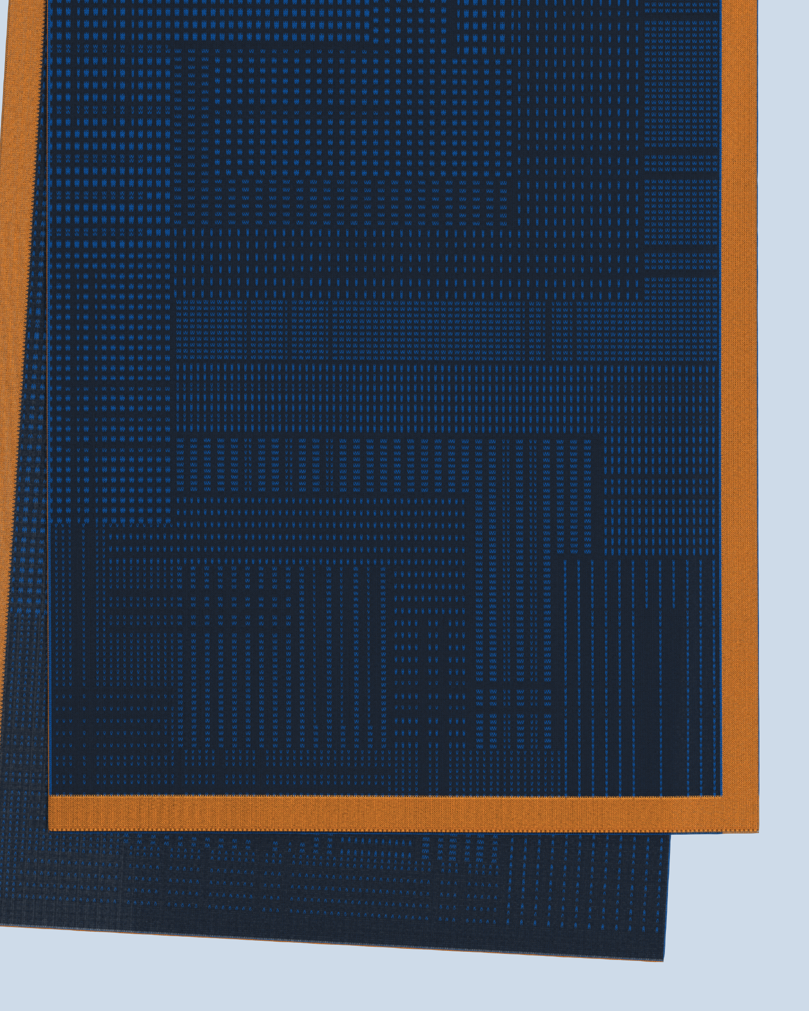 Borealis Scarf | Navy-Cobalt-Orange