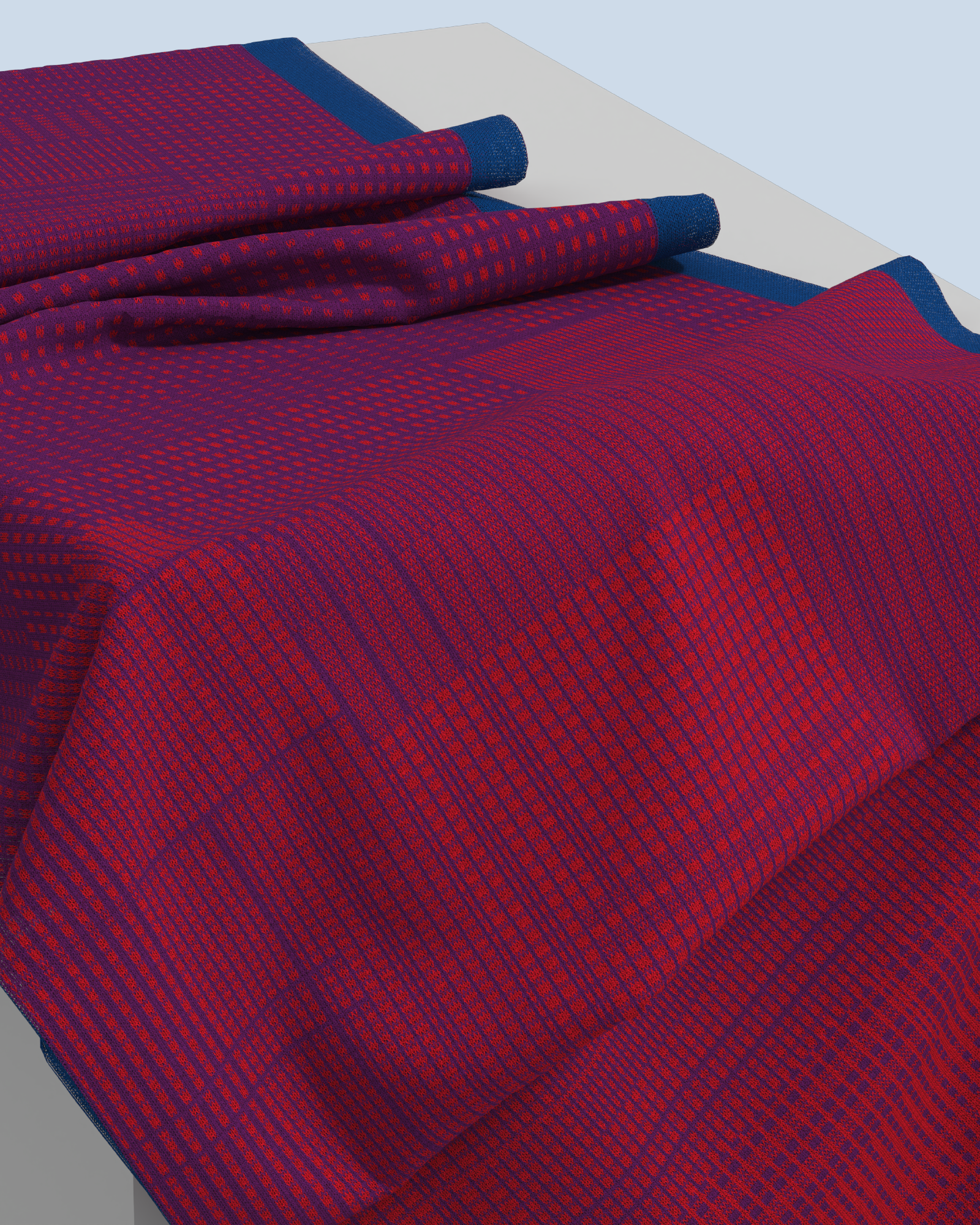 Borealis Scarf | Red-Violet-Cobalt