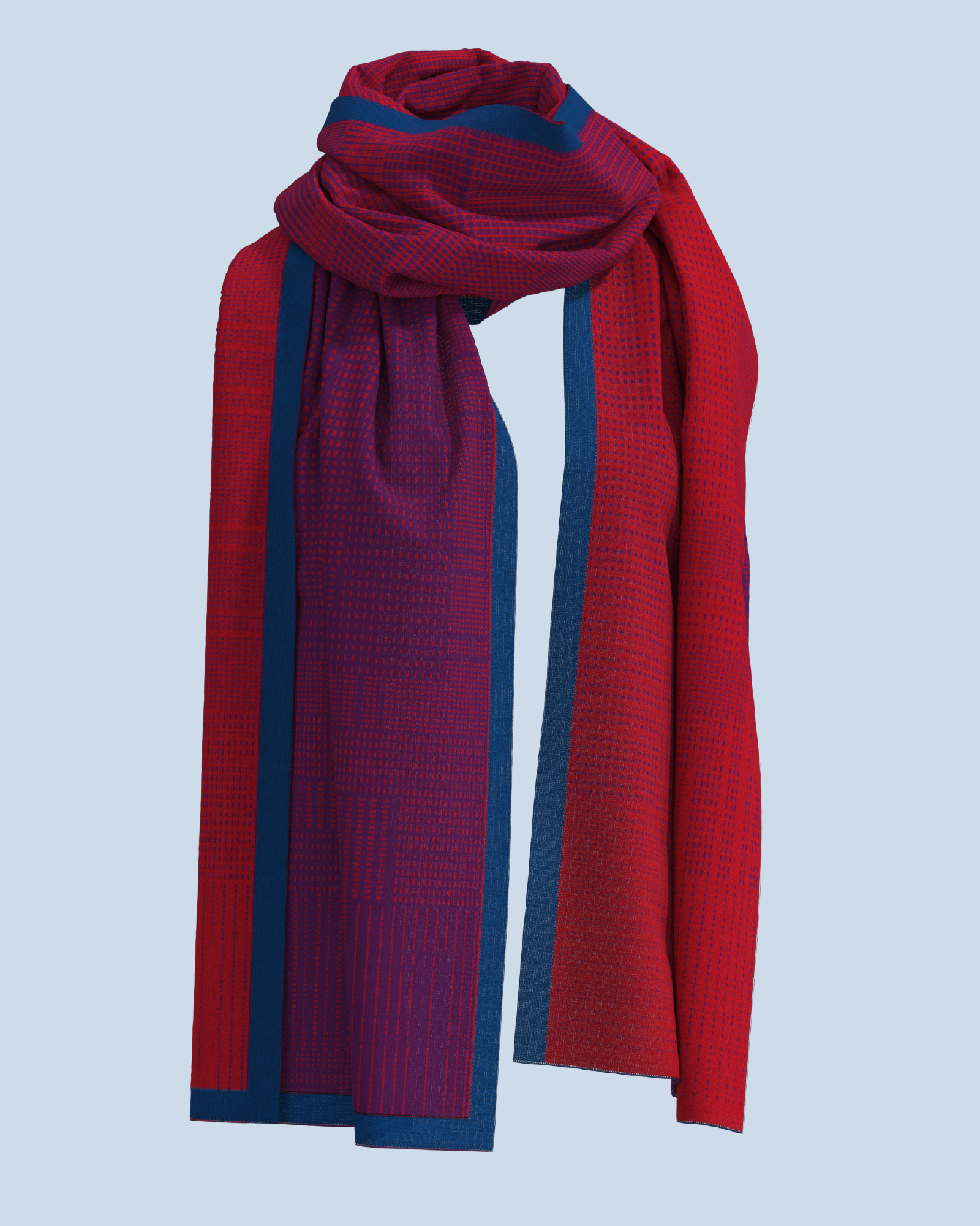 Borealis Scarf | Red-Violet-Cobalt