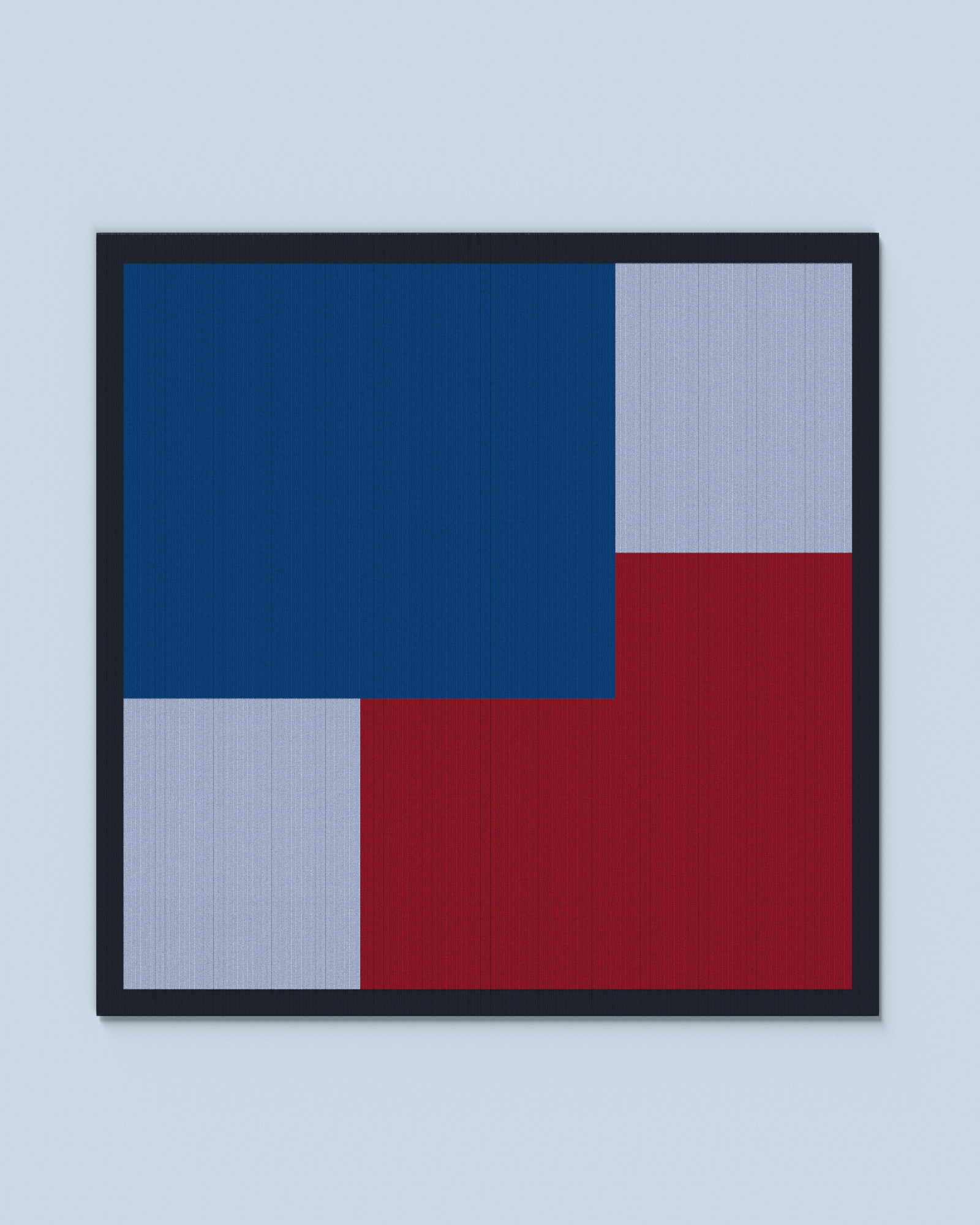 Square Scarf | Cobalt-Red-Sky Blue-Navy