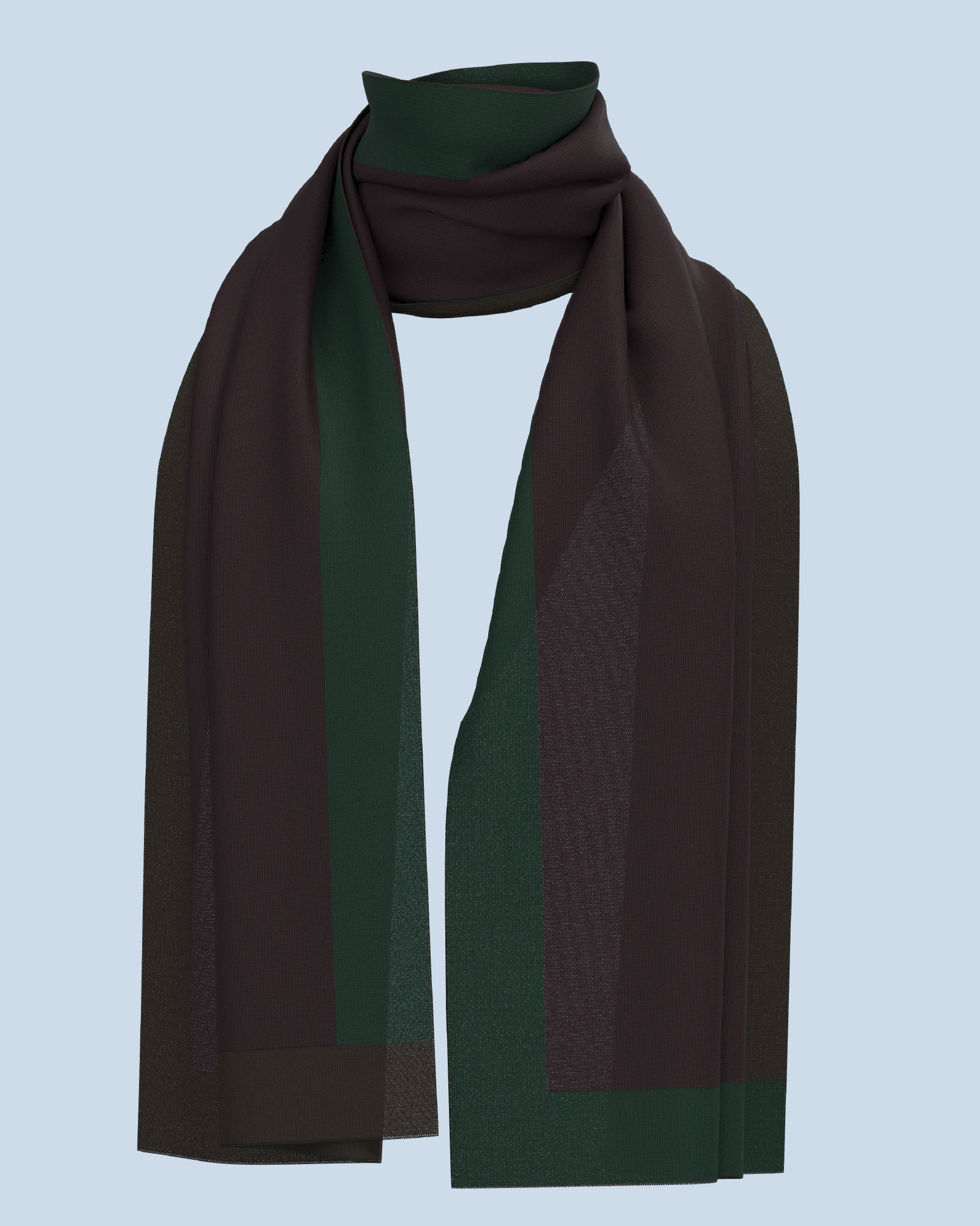 Nebula Scarf | Dark Green-Eggplant-Dark Brown