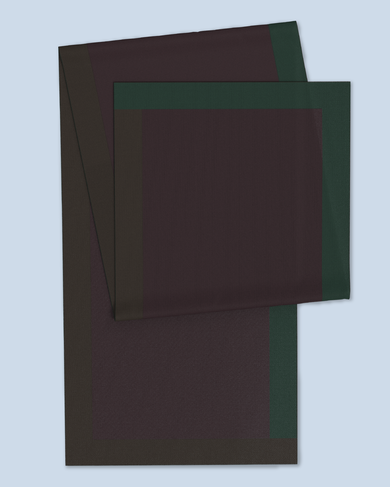 Nebula Scarf | Dark Green-Eggplant-Dark Brown