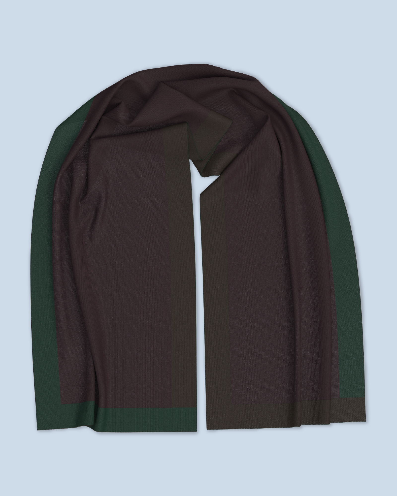 Nebula Scarf | Dark Green-Eggplant-Dark Brown