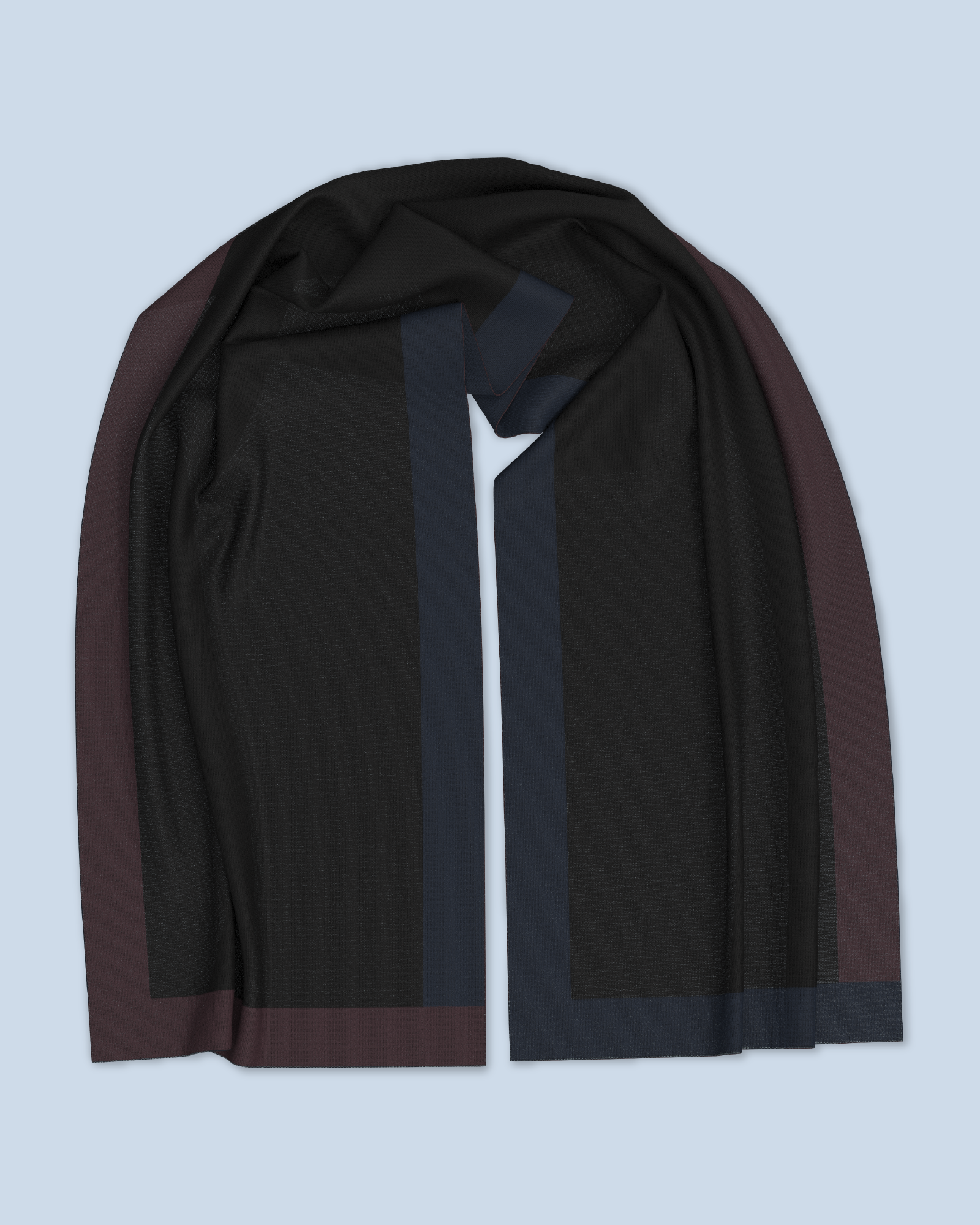 Nebula Scarf | Eggplant-Black-Navy