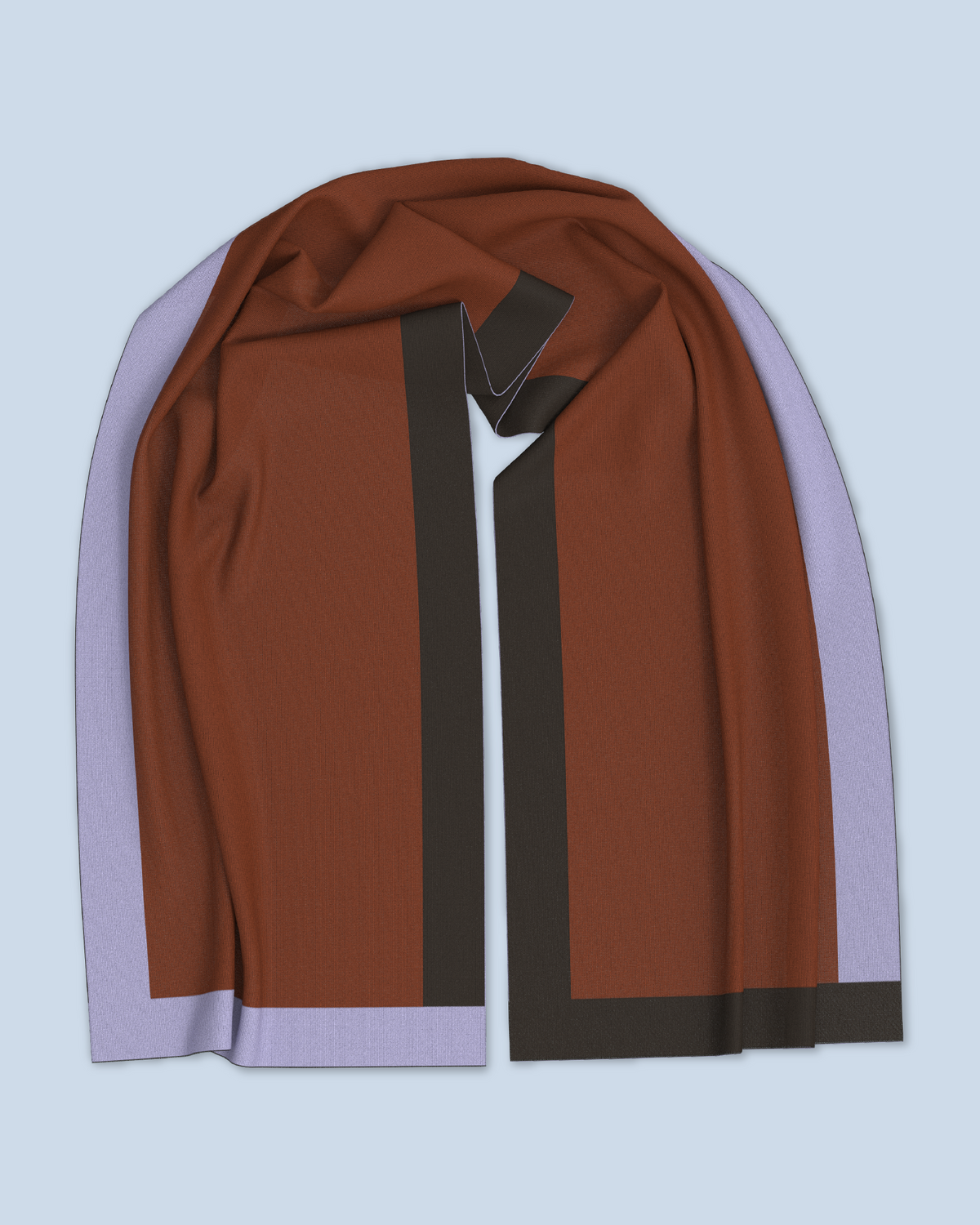 Nebula Scarf | Lilac-Rust-Dark Brown