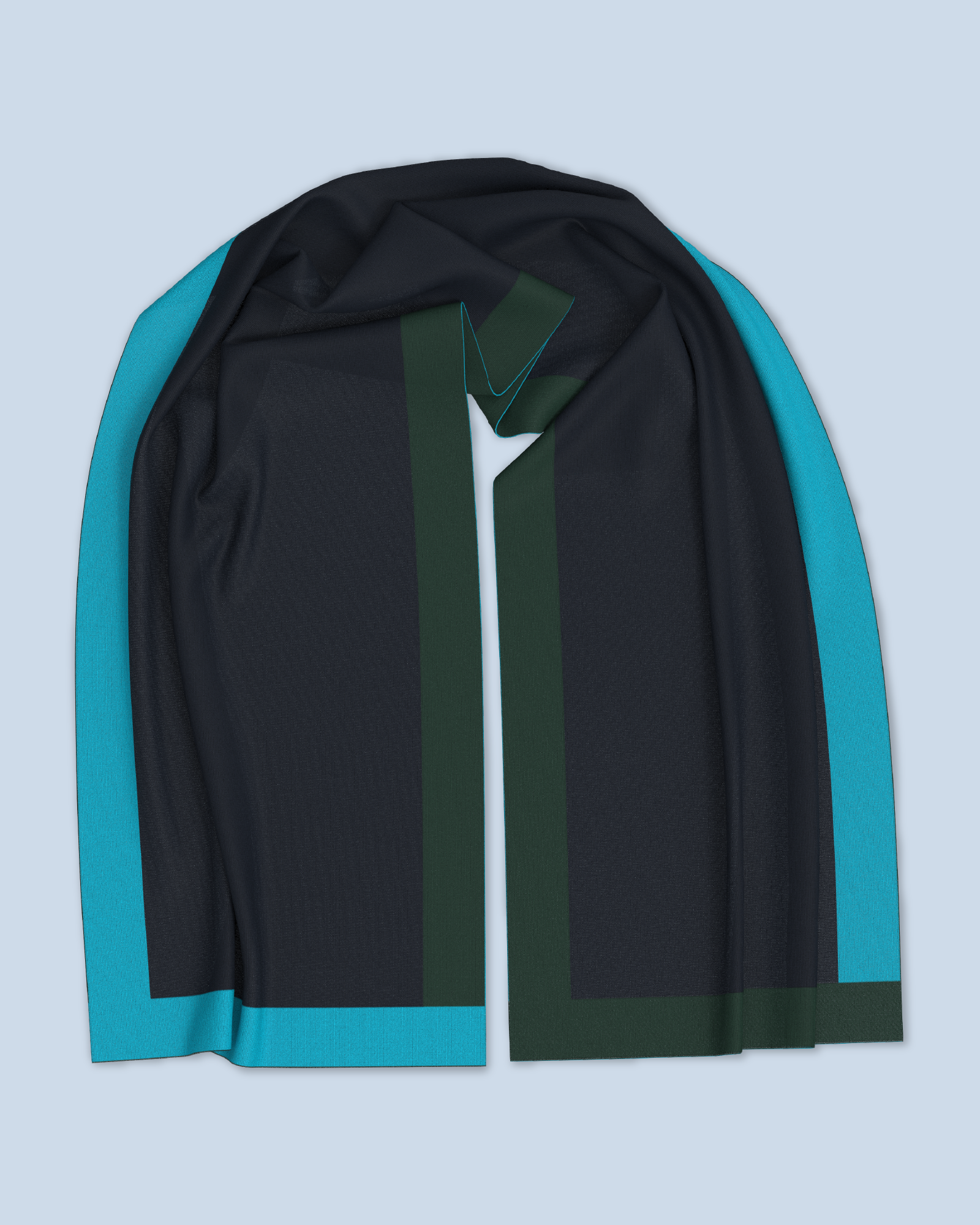Nebula Scarf | Turquoise-Navy-Dark Green
