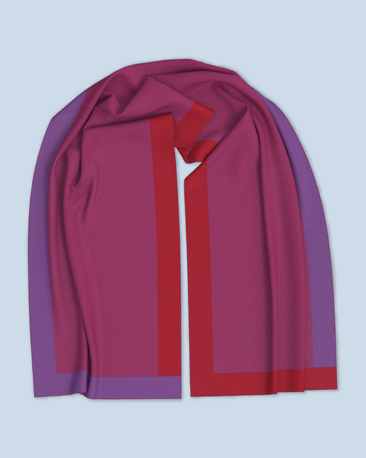 Nebula Scarf | Violet-Cyclamen-Red