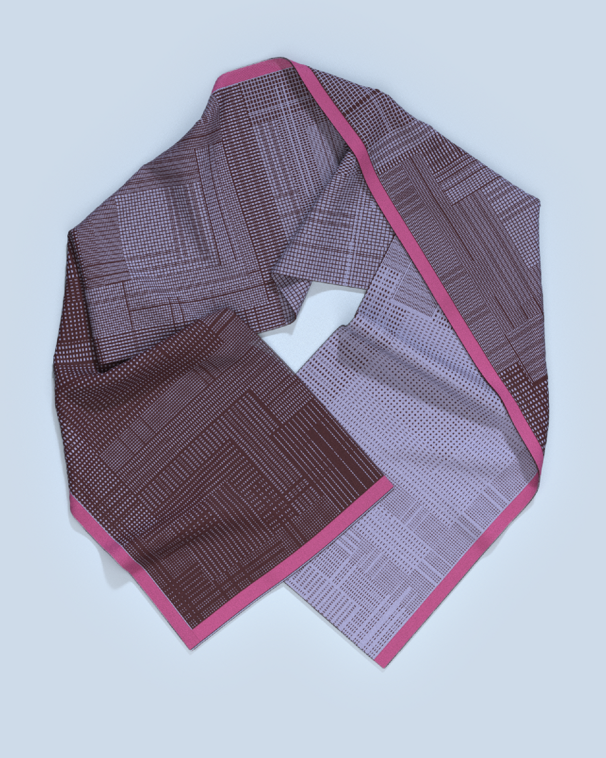 Borealis Scarf | Burgundy-Lilac-Pink