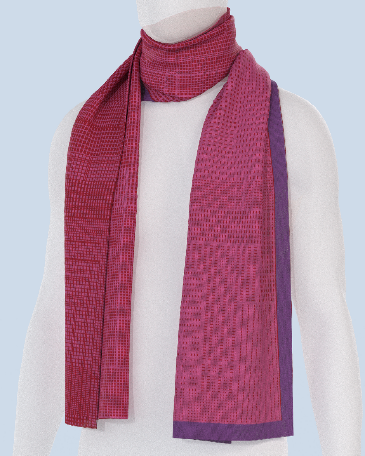 Borealis Scarf | Red-Pink-Violet
