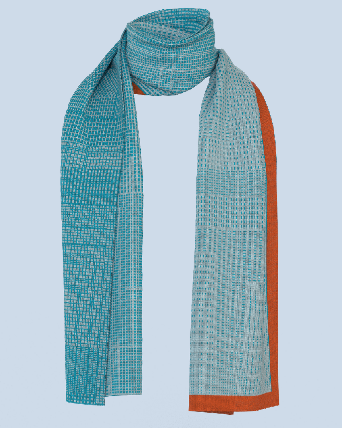 Borealis Scarf | Turquoise-Light Blue-Orange