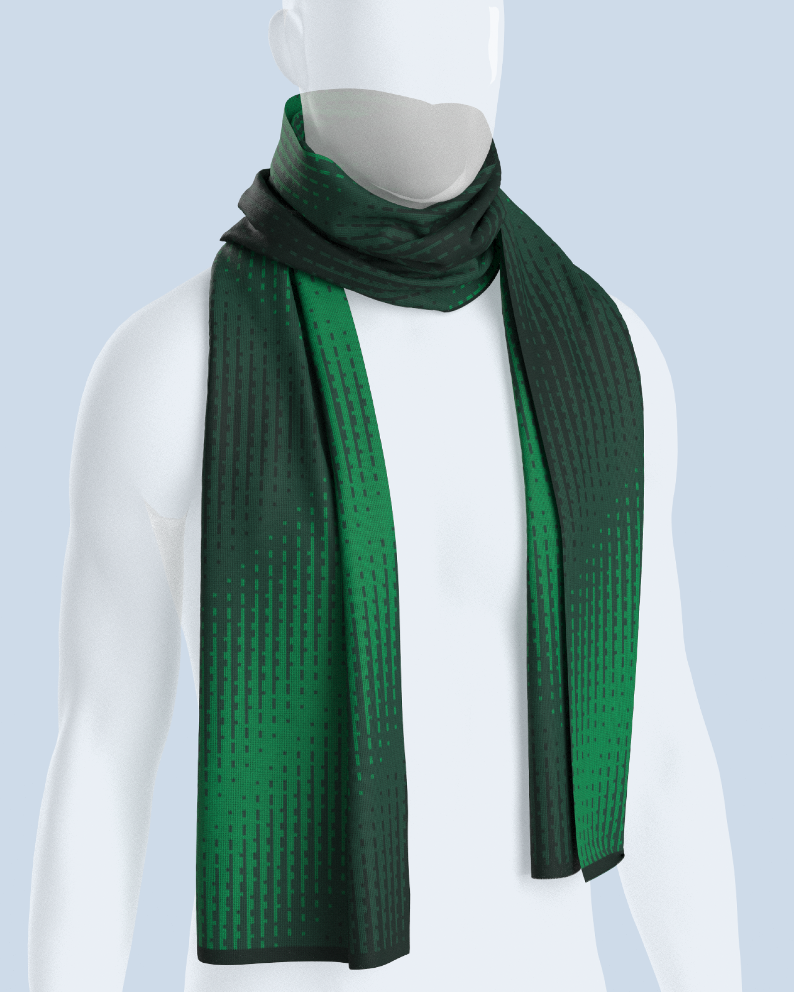 Lumina Scarf | Green-Dark Green-Black Green