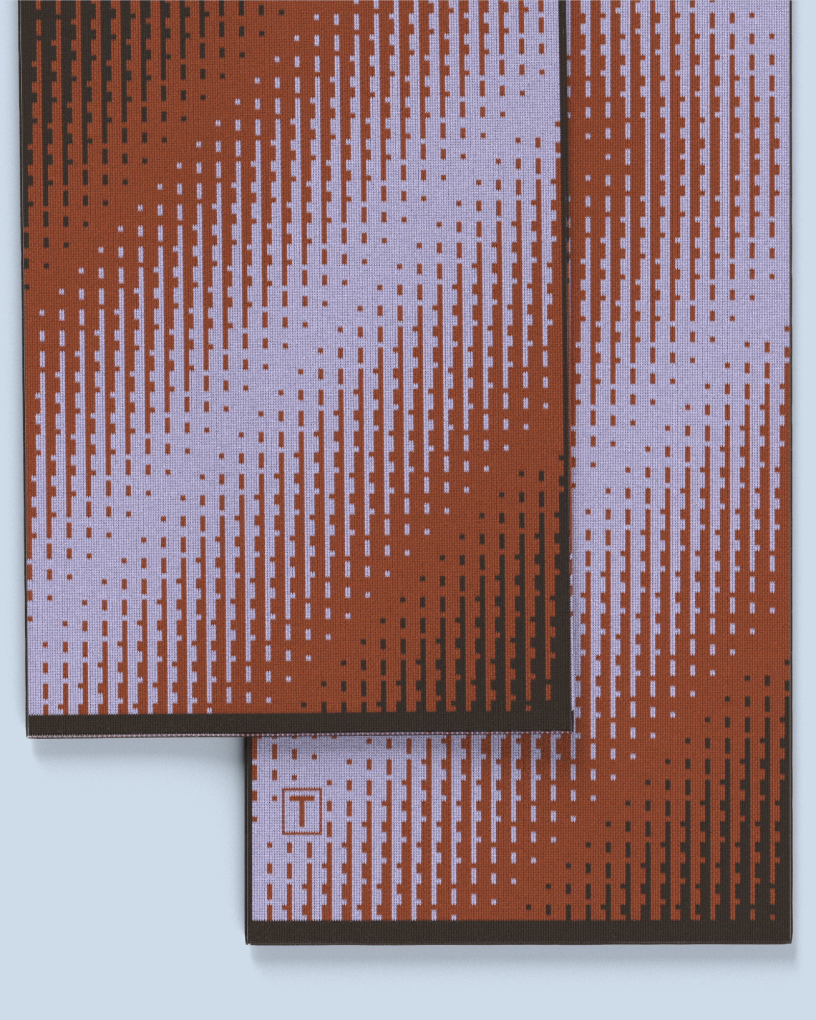 Lumina Scarf | Lilac-Rust-Dark Brown
