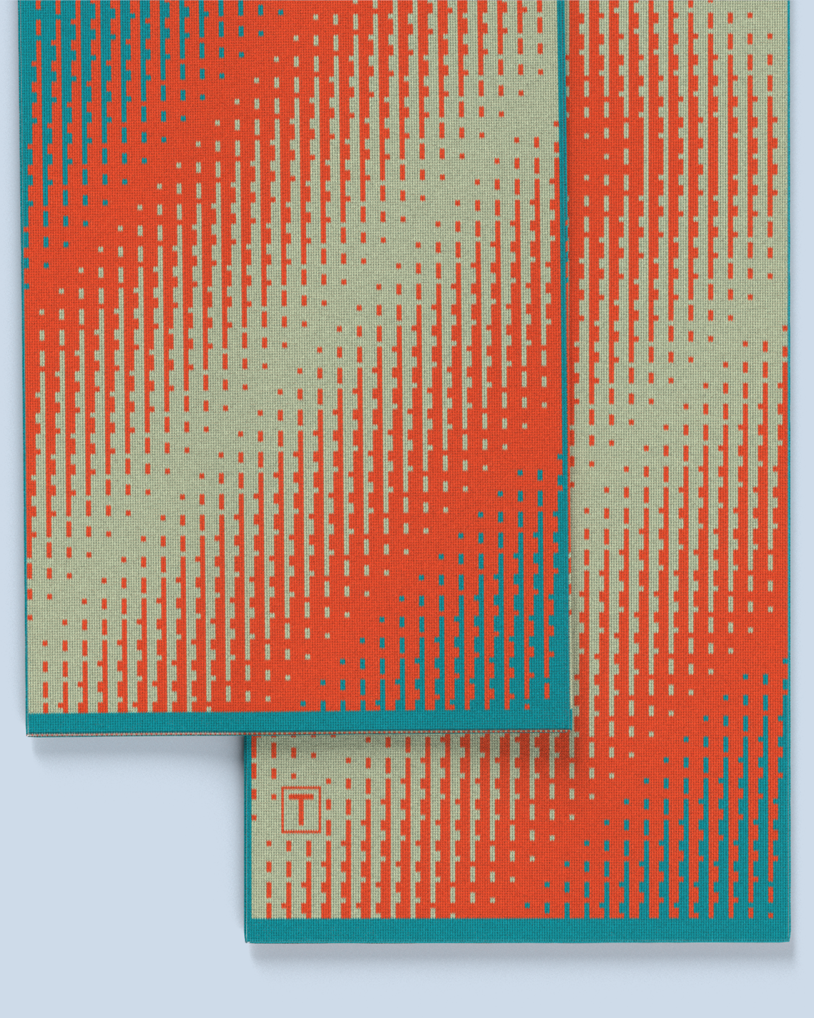 Lumina Scarf | Mint-Orange-Turquoise