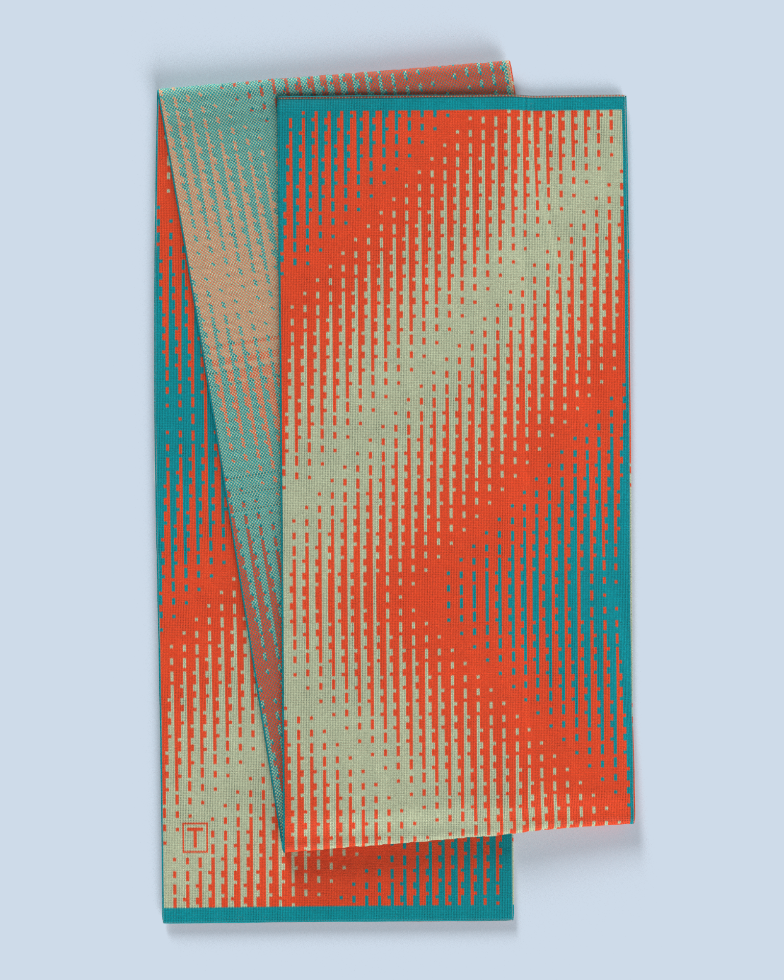 Lumina Scarf | Mint-Orange-Turquoise