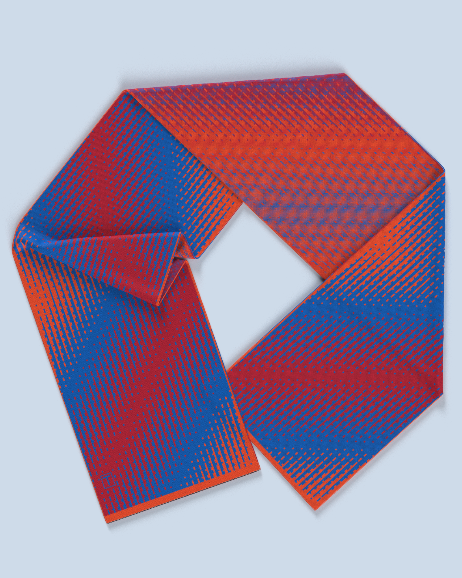 Lumina Scarf | Red-Cobalt-Orange