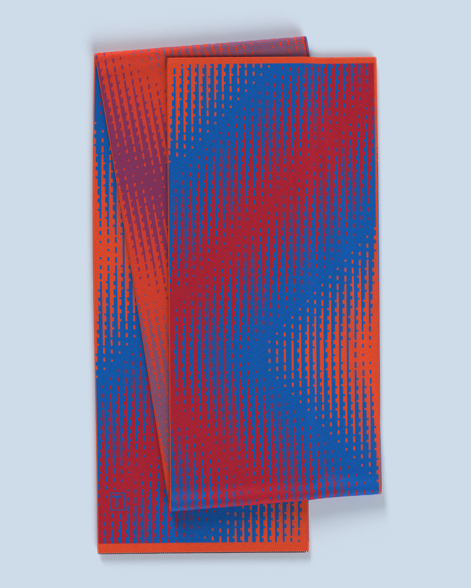 Lumina Scarf | Red-Cobalt-Orange