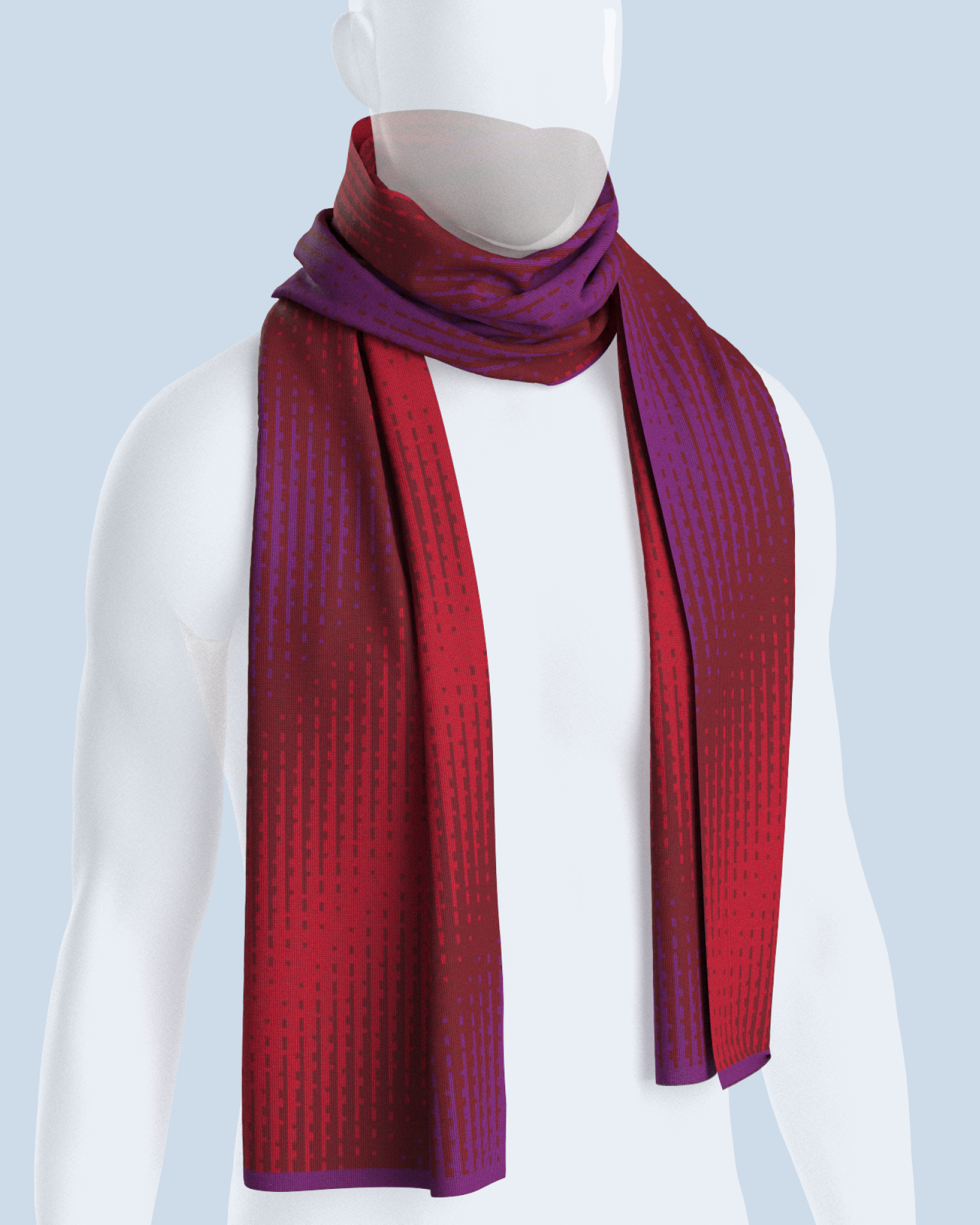 Lumina Scarf | Red-Dark Red-Violet