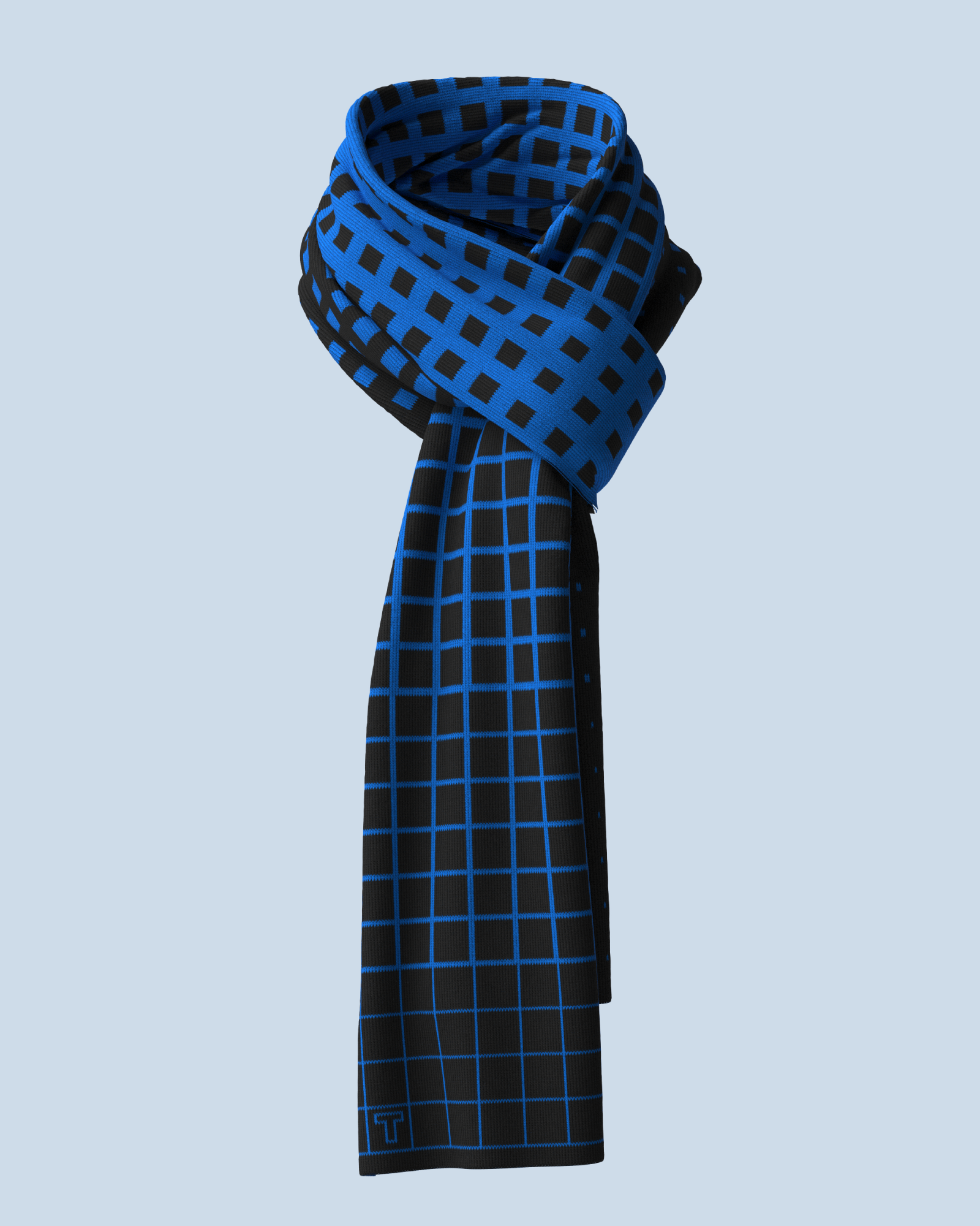 Paradigma Scarf | Black-Cobalt