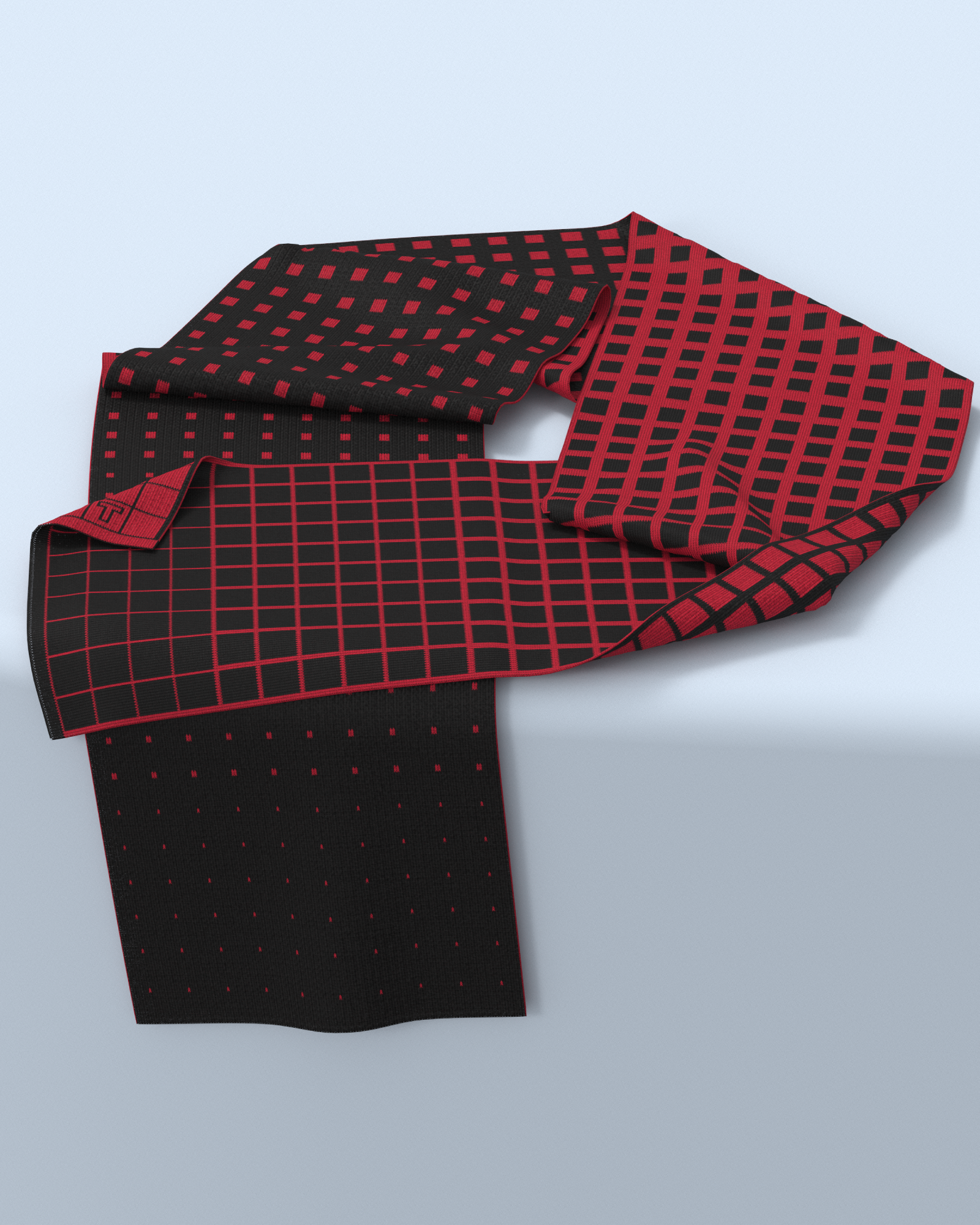 Paradigma Scarf | Black-Red