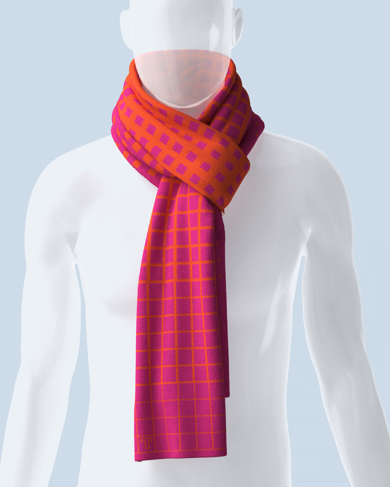 Paradigma Scarf | Dark Pink-Orange