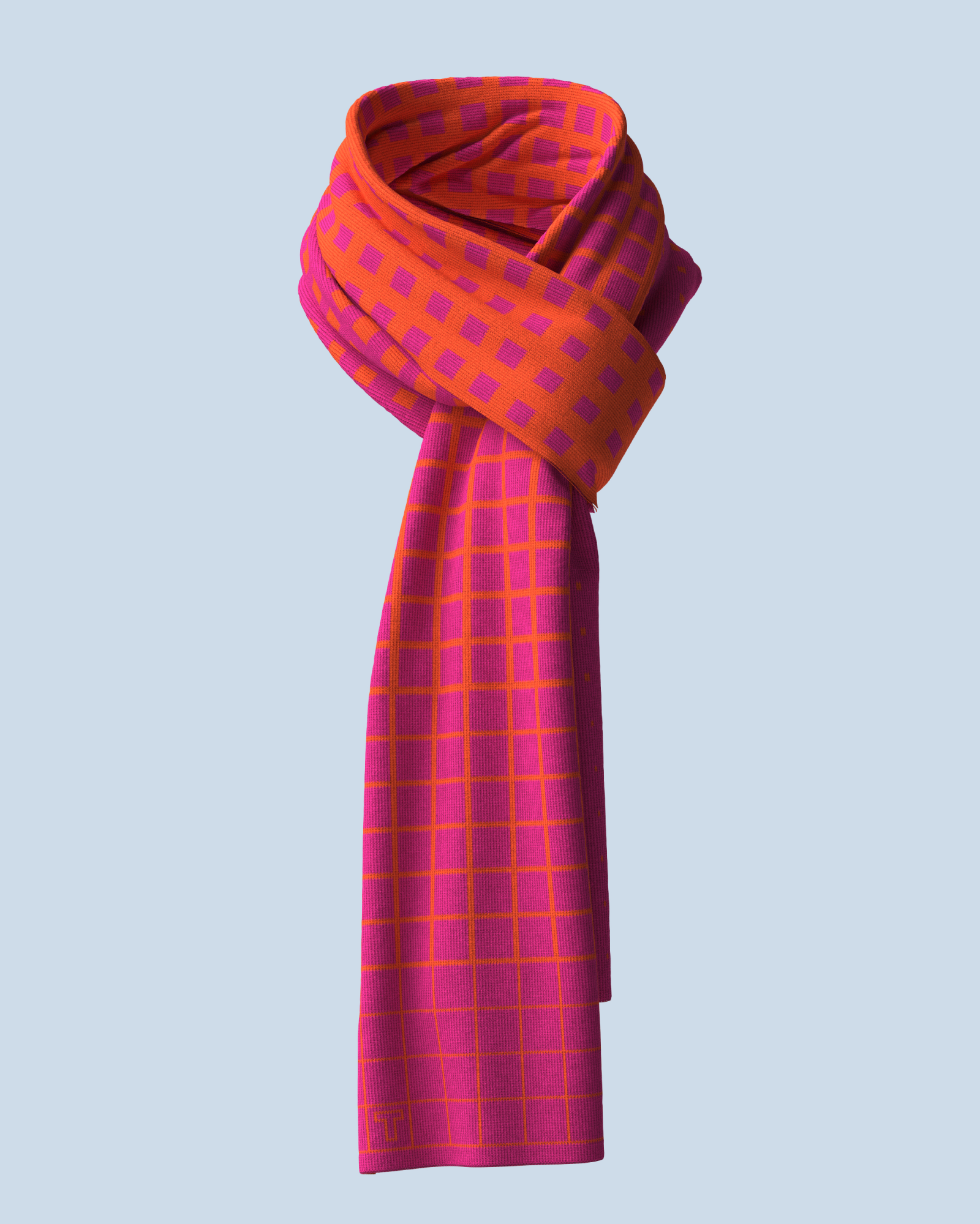Paradigma Scarf | Dark Pink-Orange