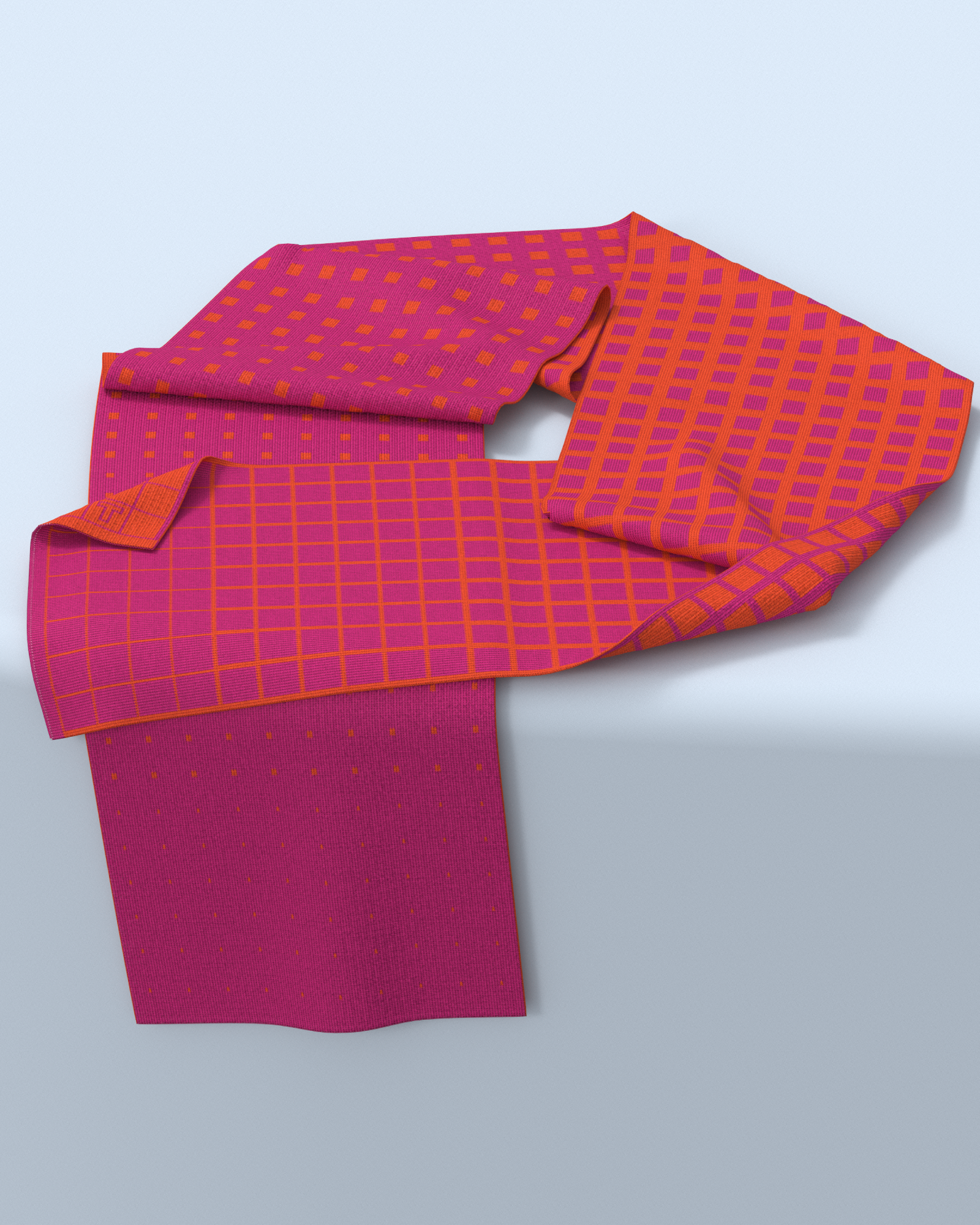 Paradigma Scarf | Dark Pink-Orange