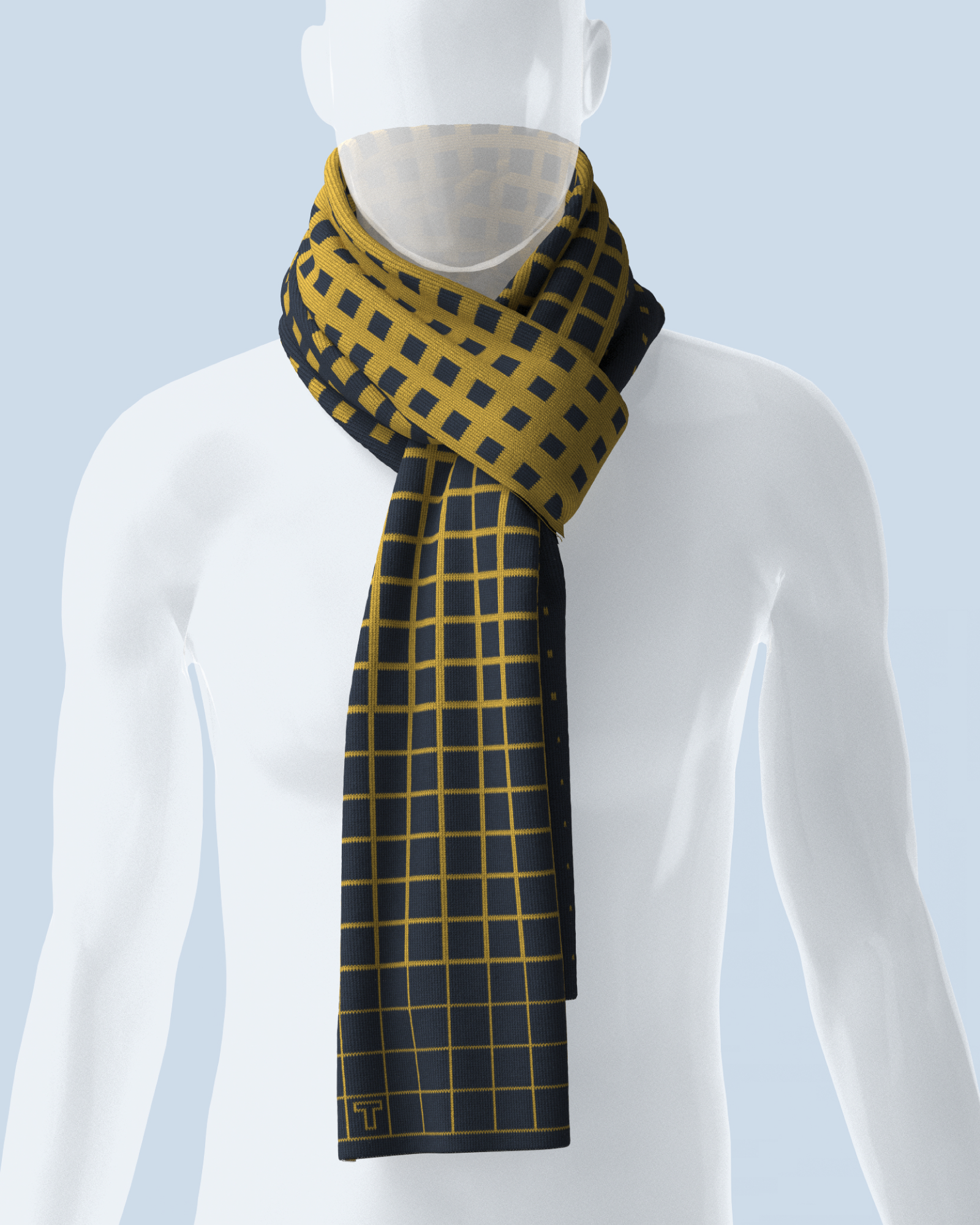 Paradigma Scarf | Navy-Curry